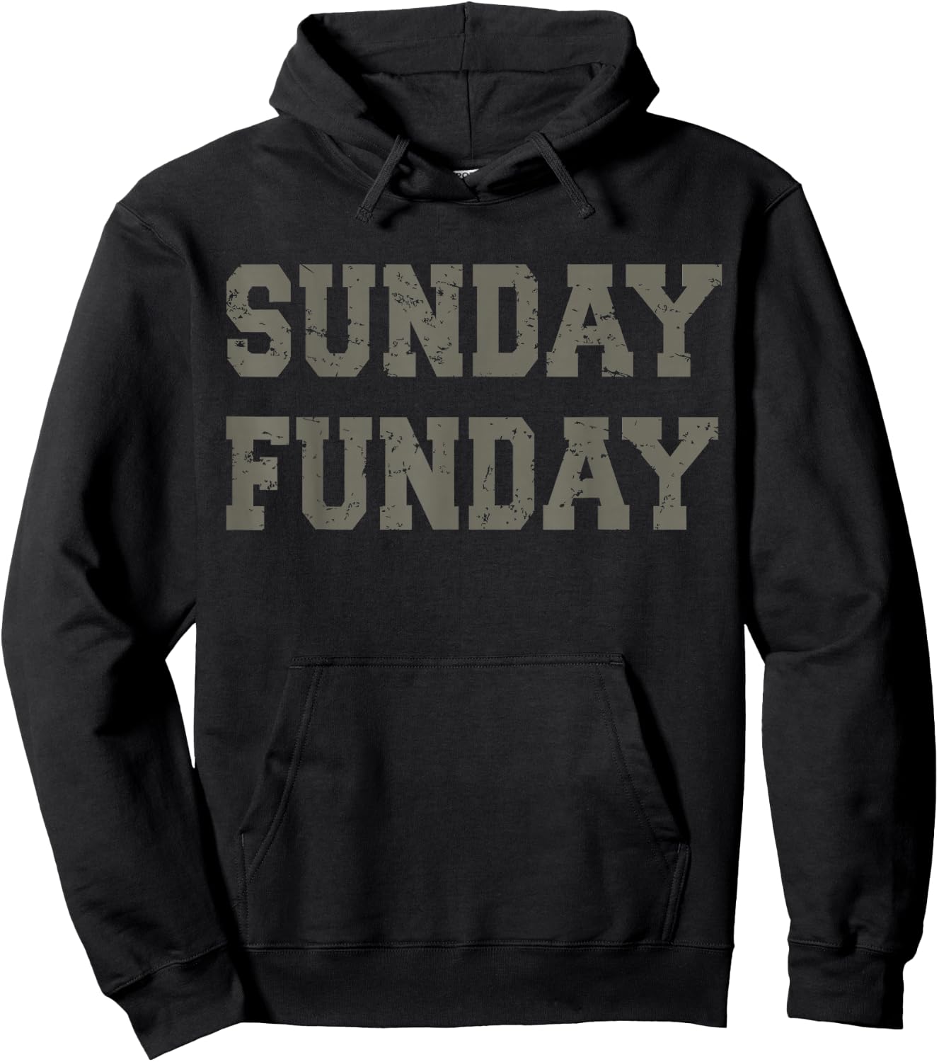 Sunday Funday Design - Sunday Funday Football Game Day Hoodie - Hoodie | Black