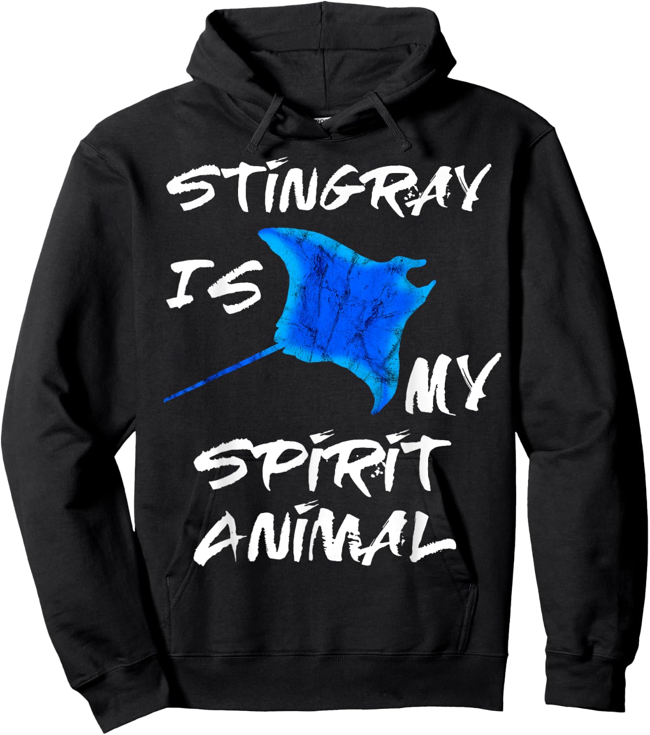 Stingray Is My Spirit Animal Manta Ray Sea Creatures Hoodie - Hoodie | Black