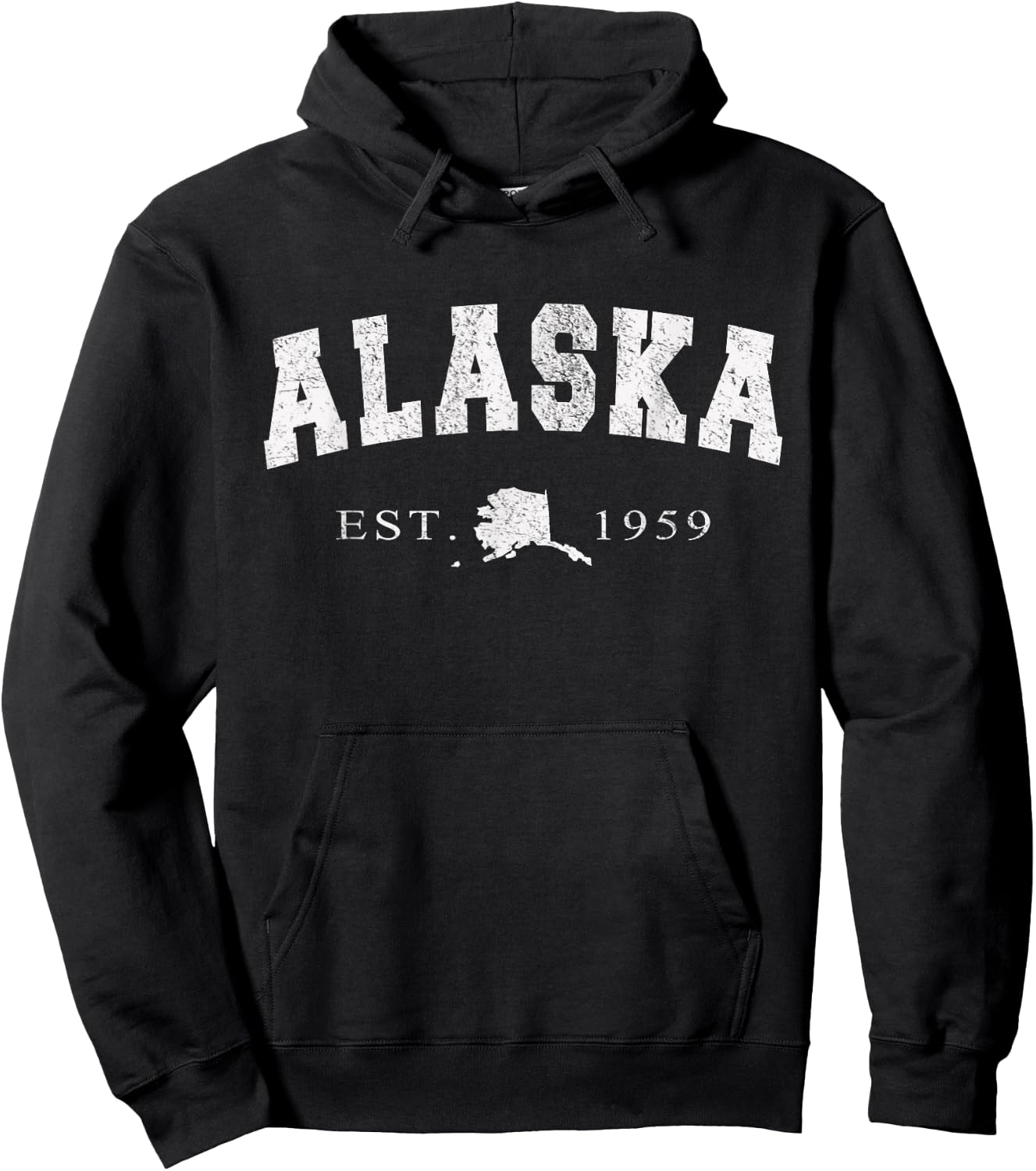 Alaska AK Retro Vintage Gift Men Women Kids Hoodie - Hoodie | Black