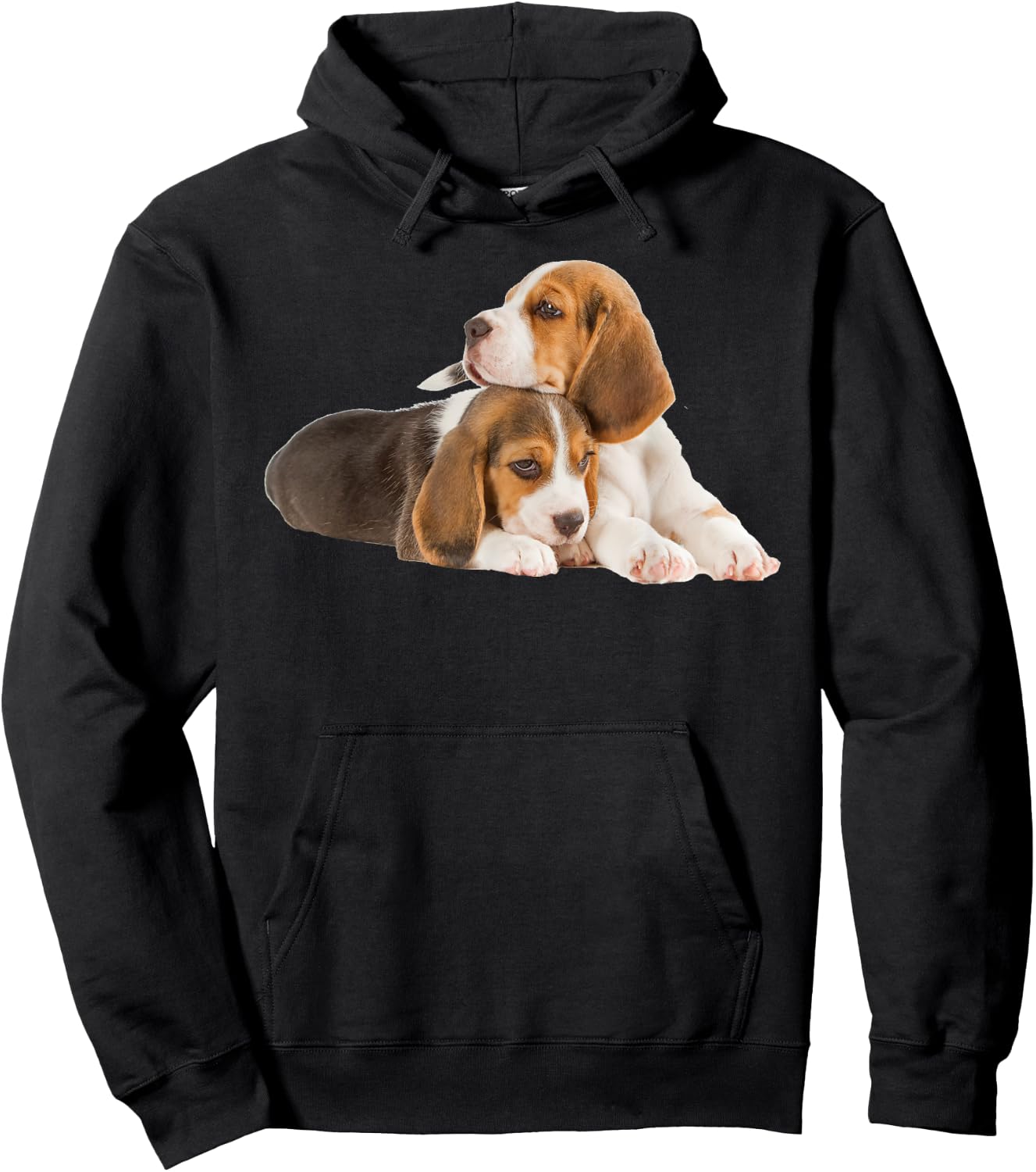 Beagle Puppy T Shirt Hoodie - Hoodie | Black
