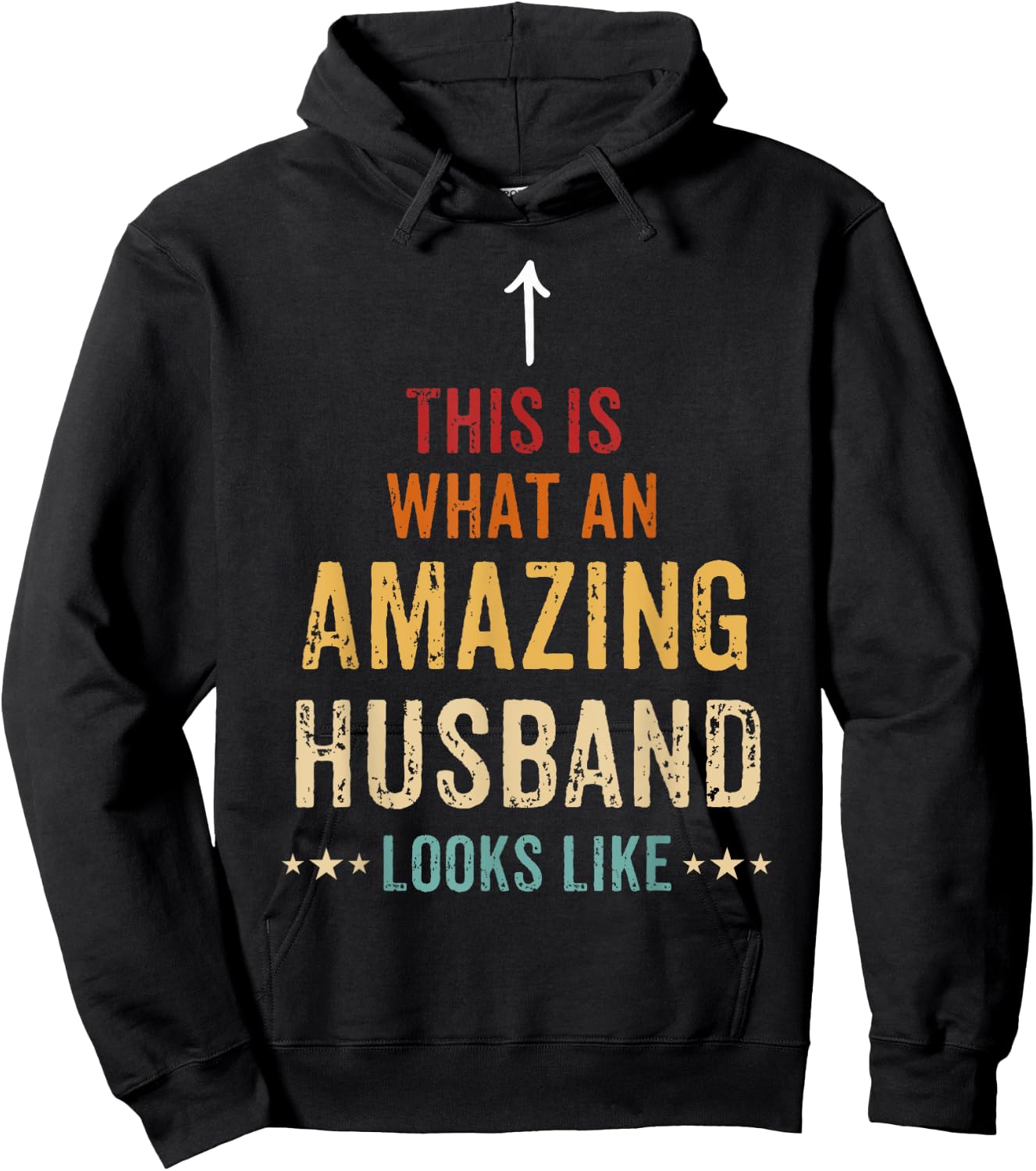 This is What an Amazing Dad Looks Like Husband Hoodie - Hoodie | Black