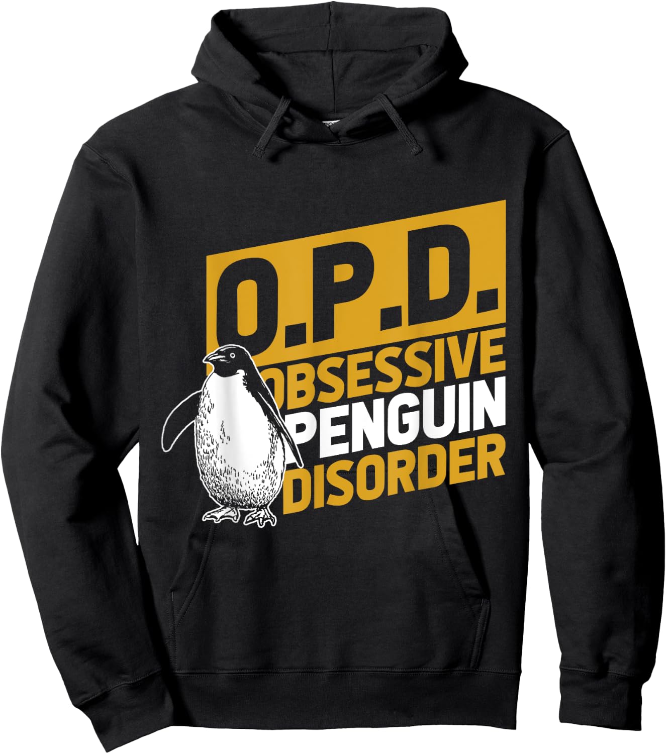 Obsessive Penguin Disorder Antarctica Sea Bird Zoo Penguin Hoodie - Hoodie | Black