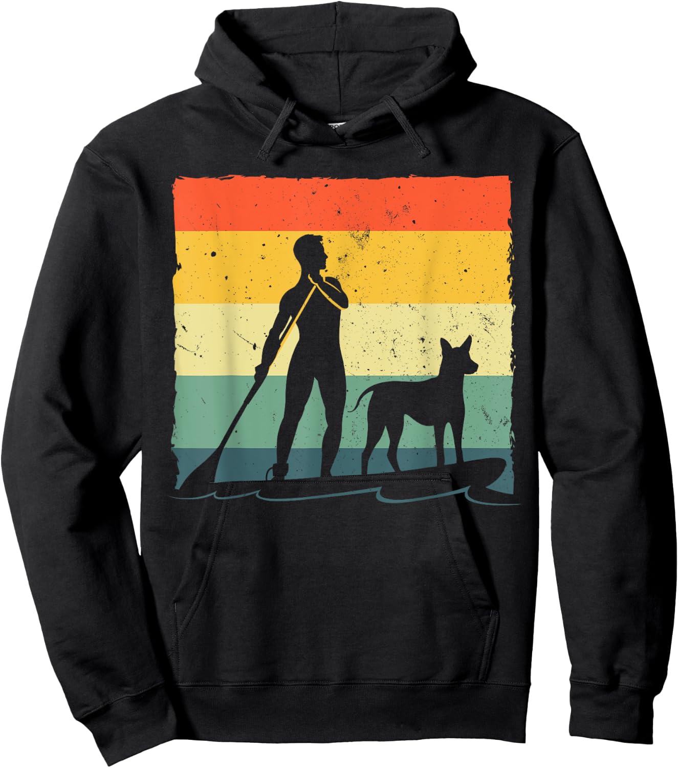 Paddleboard Art Women Stand Up Sup Paddle Boarding Hoodie - Hoodie | Black