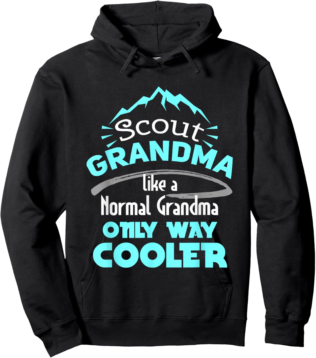 Scout Grandma Like A Normal Grandma Only Way Cooler Hoodie - Hoodie | Black