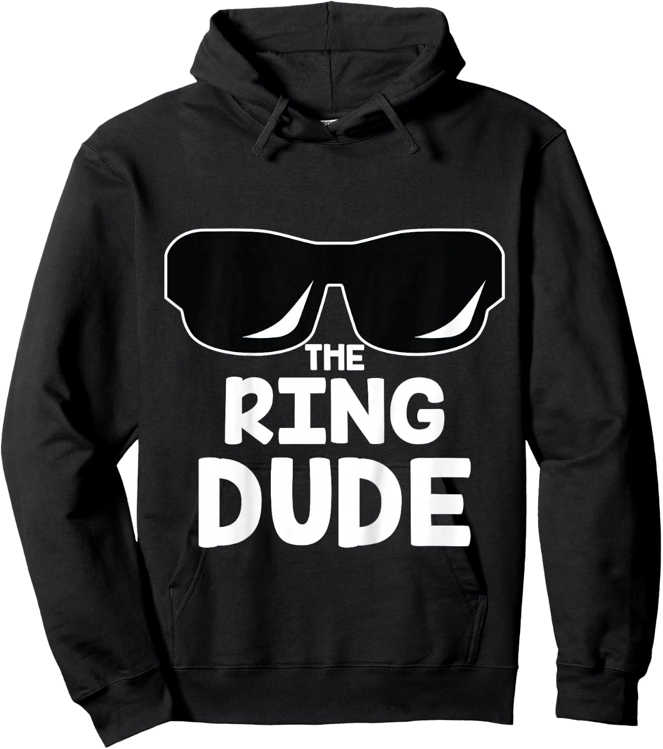 The Ring Dude | Cute Boys Wedding Ring Bearer Hoodie - Hoodie | Black