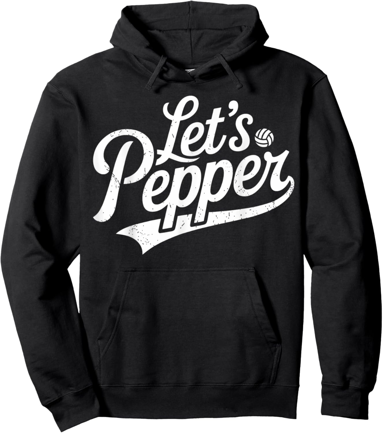 Volleyball Sport Let's Pepper Men Women Kids Hoodie - Hoodie | Black