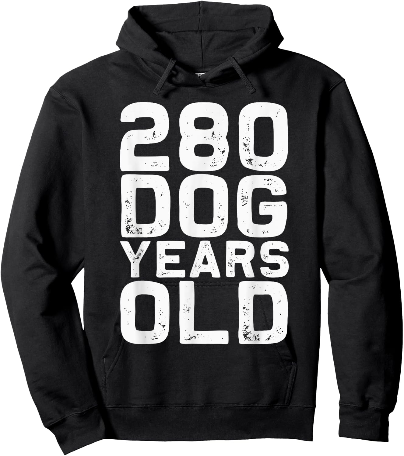 280 Dog Years Old - Funny 40th Birthday gag Gift Men Women Girls Kids Hoodie - Hoodie | Black