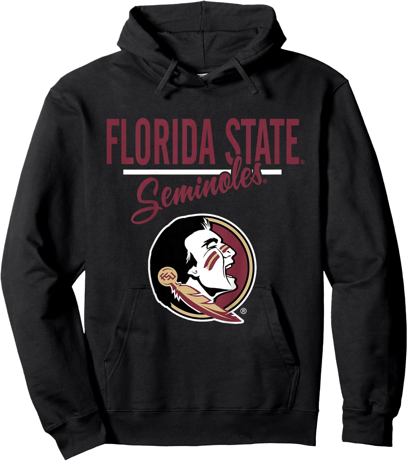 Kids Florida State Seminoles Kids Mascot Gray Officially Licensed Hoodie - Hoodie | Black