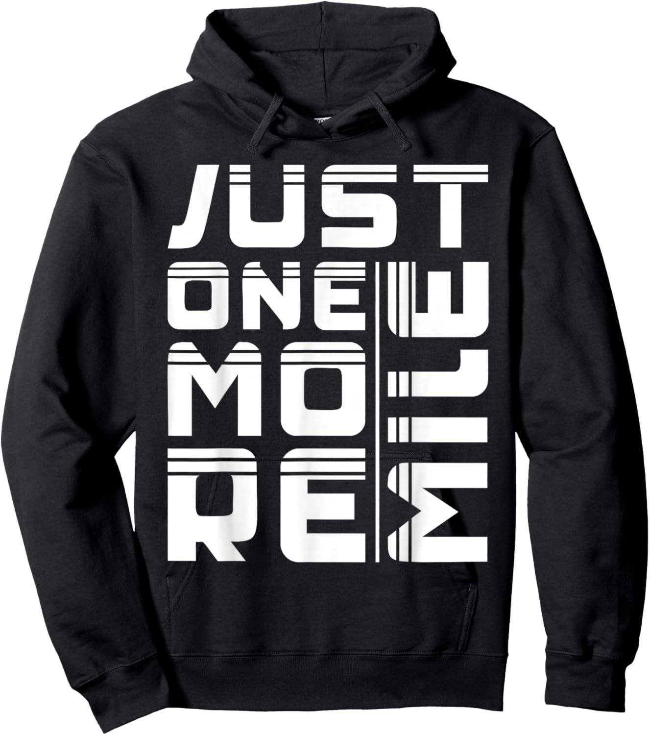 Marathon Just One More Mile Running Hoodie - Hoodie | Black