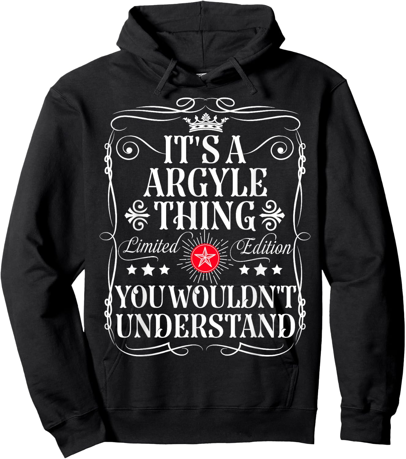 Argyle Name Its A Argyle Thing You Wouldn't Understand Hoodie - Hoodie | Black
