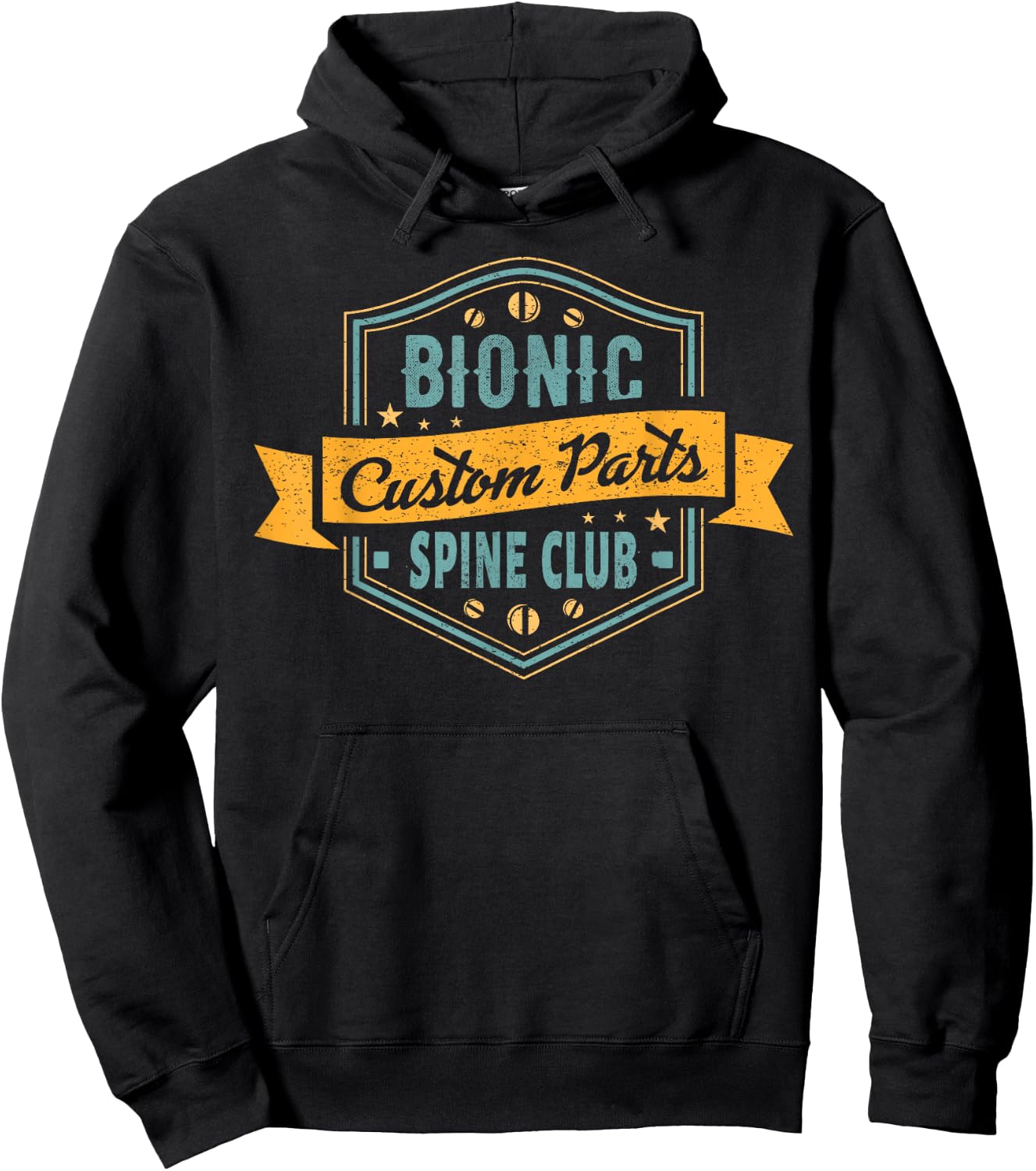 Back Surgery Recovery Gift Bionic Spine Hoodie - Hoodie | Black