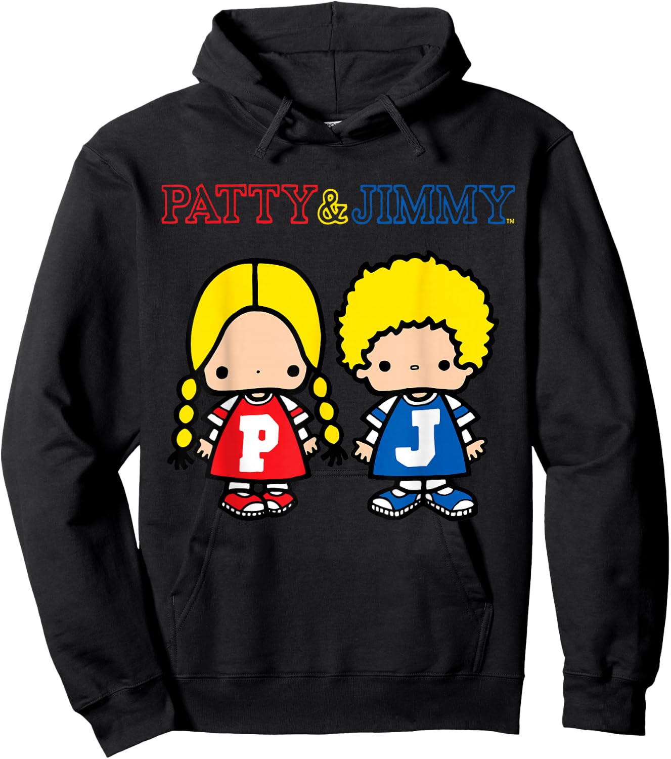 Sanrio Patty and Jimmy Classic Shirt Hoodie - Hoodie | Black