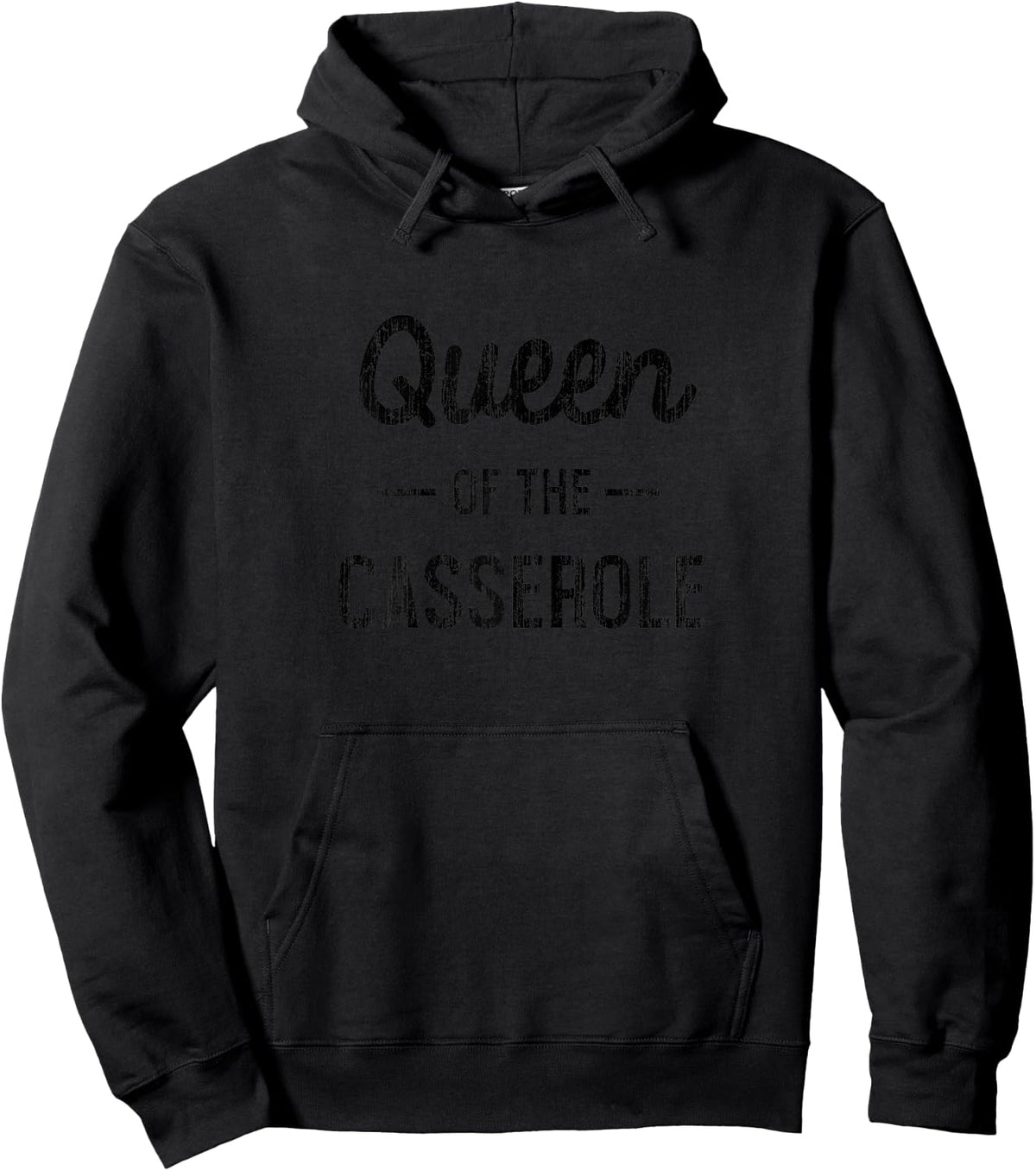 Queen Of The Casserole T Shirt Novelty Gift Cooks, Chefs Hoodie - Hoodie | Black
