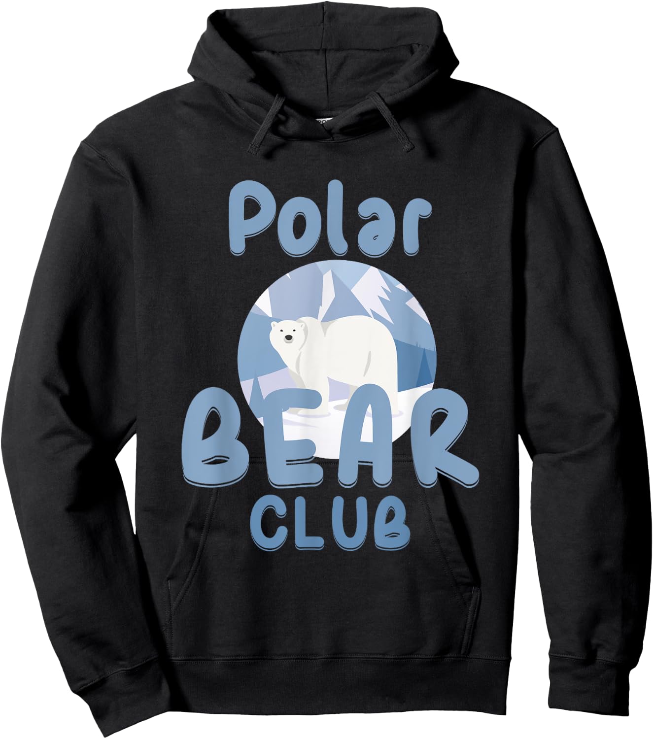 Polar Bear Club Snow Ice Animal Bear Funny Gift Hoodie - Hoodie | Black