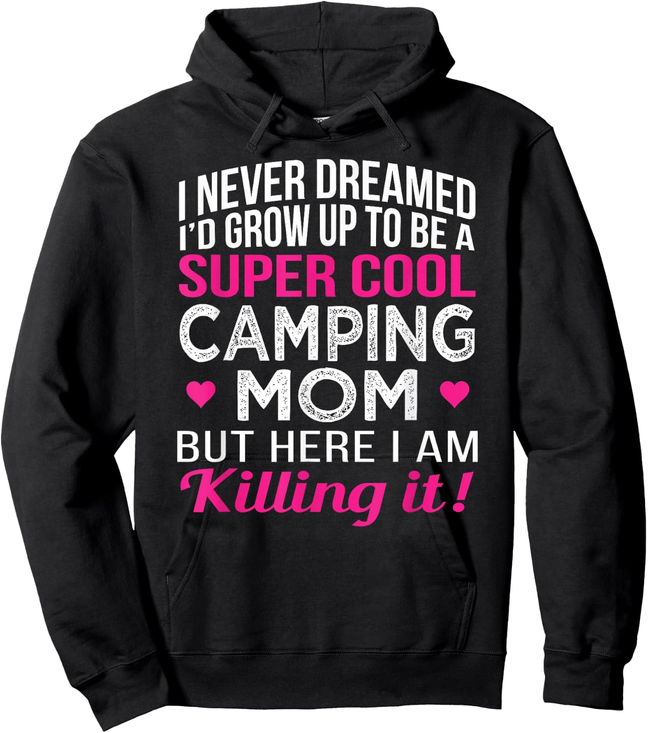 Camping Mom Funny Gift Hoodie - Hoodie | Black
