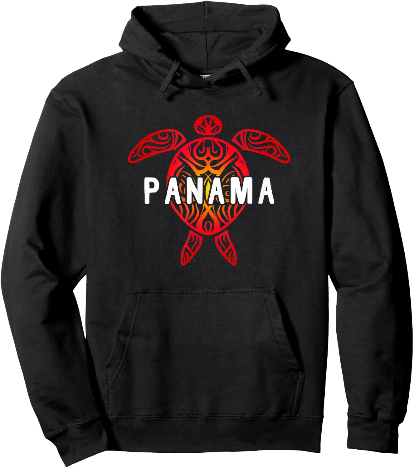 Panama Tribal Turtle Hoodie - Hoodie | Black