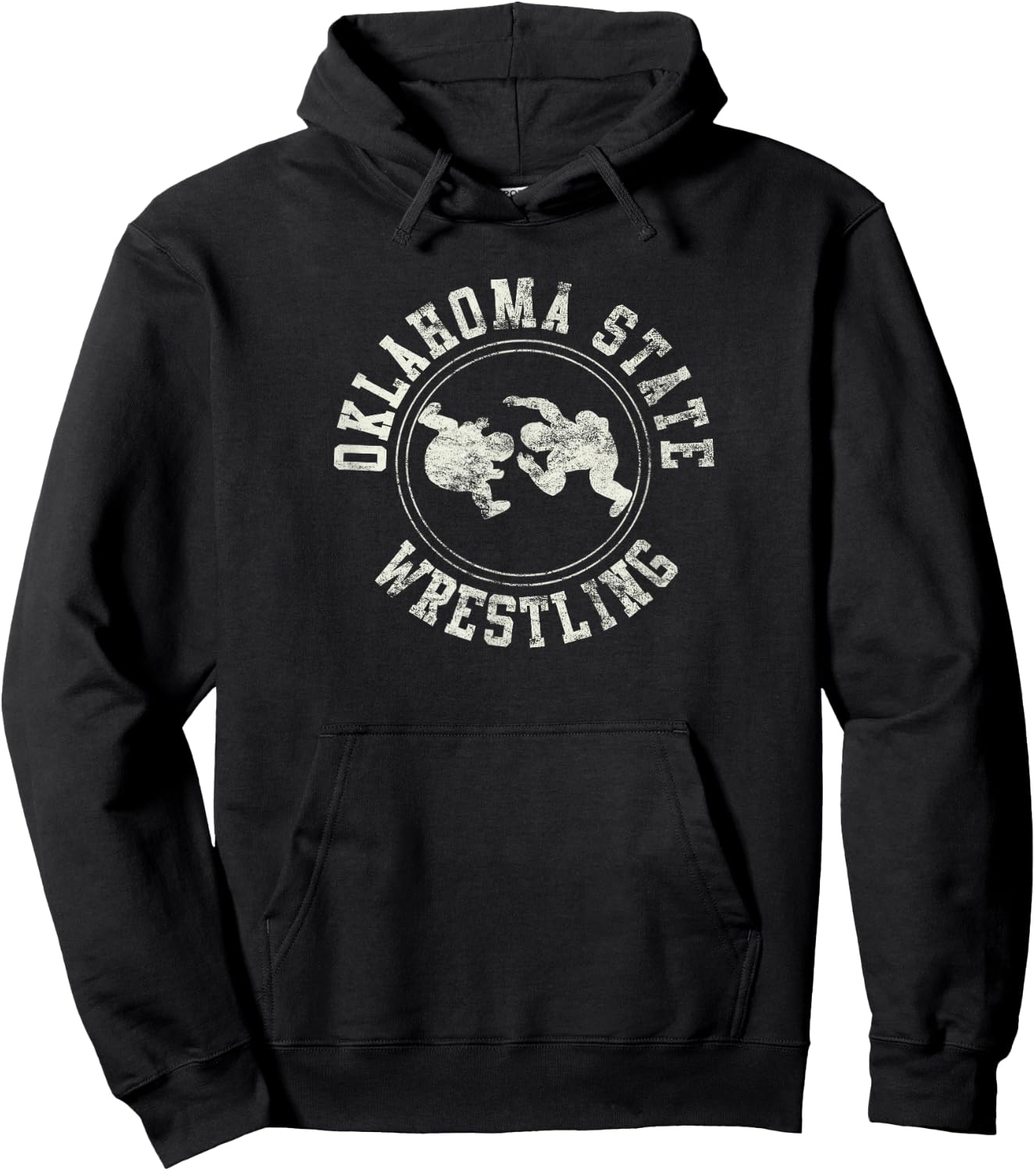 Vintage Oklahoma State Wrestling Logo Shirt Hoodie - Hoodie | Black