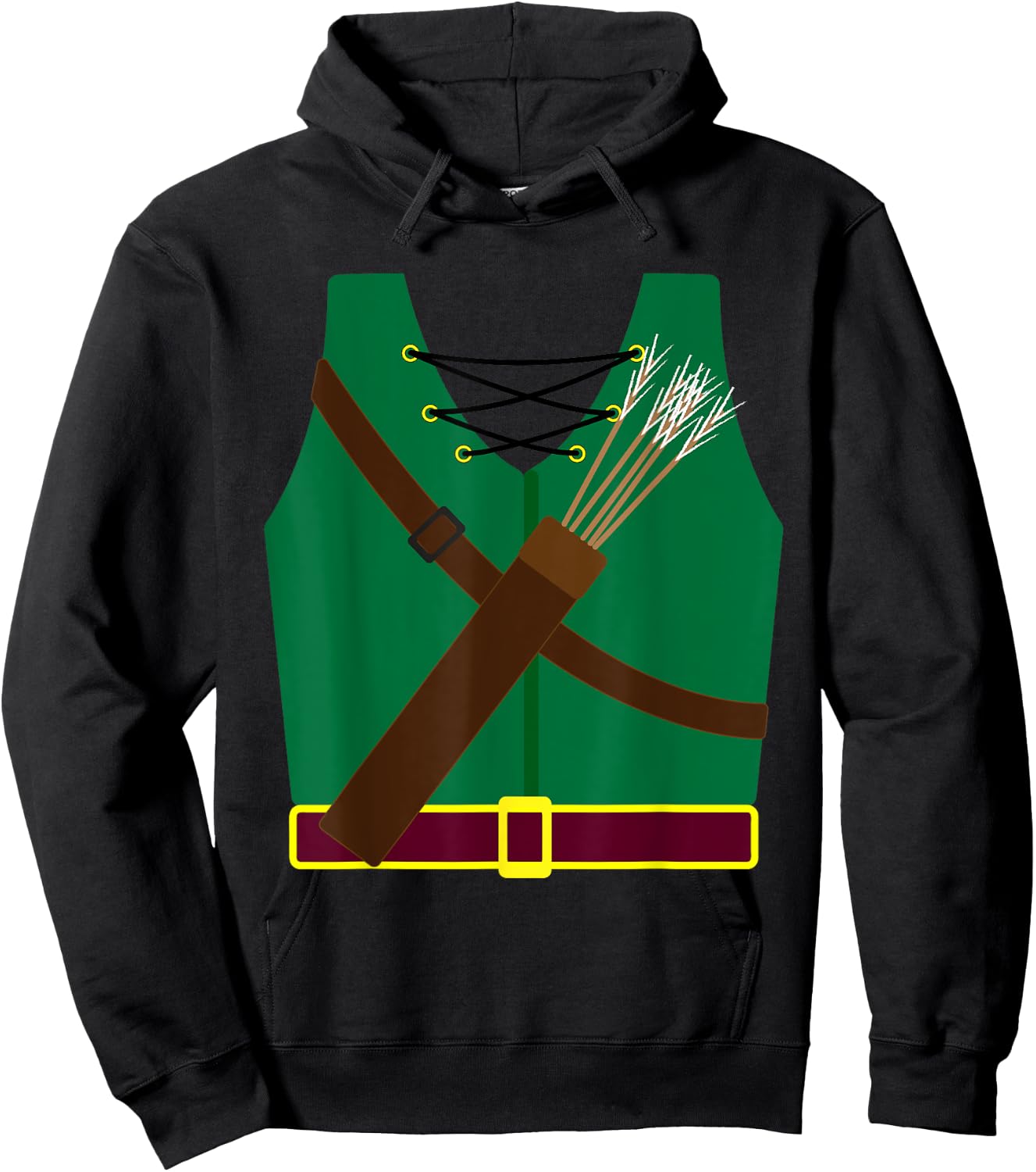 Archer Costume Halloween - Funny Archery Arrow Gift Hoodie - Hoodie | Black