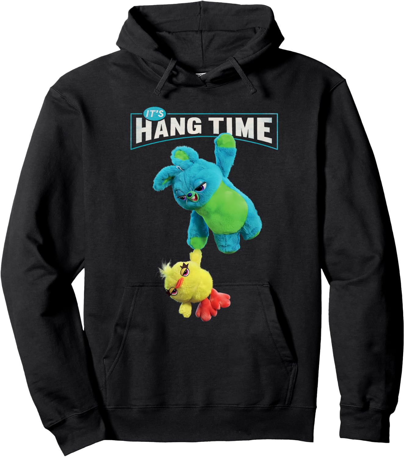 Disney Pixar Toy Story 4 Hang Time Ducky & Bunny Hoodie - Hoodie | Black