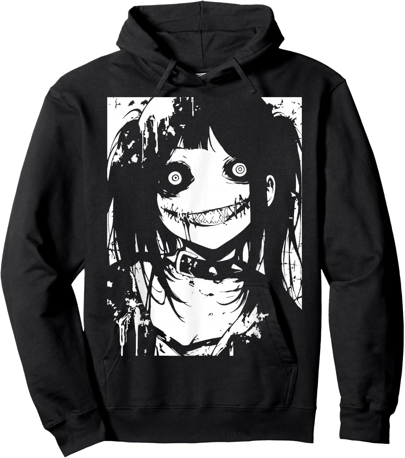 Horror Anime Manga | Japan Japanese Creepy Kawaii Goth Hoodie - Hoodie | Black