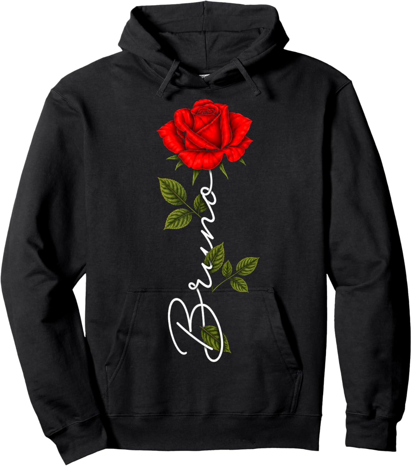 Vintage Bruno Name Western Gift Women Kids Hoodie - Hoodie | Black