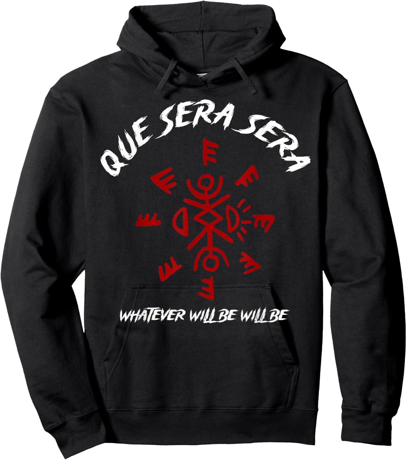 Que Sera Sera Whatever Will Be Will Be Hoodie - Hoodie | Black