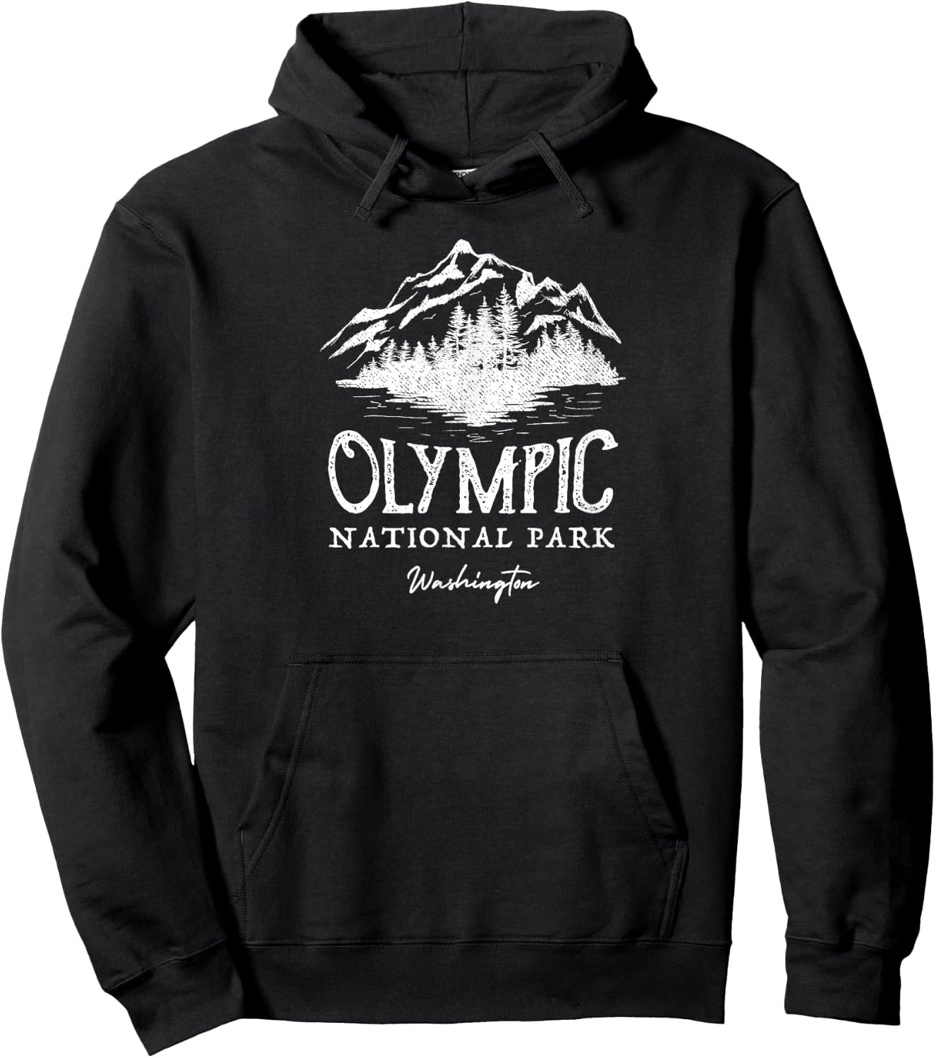 Retro Olympic National Park Hoodie - Hoodie | Black