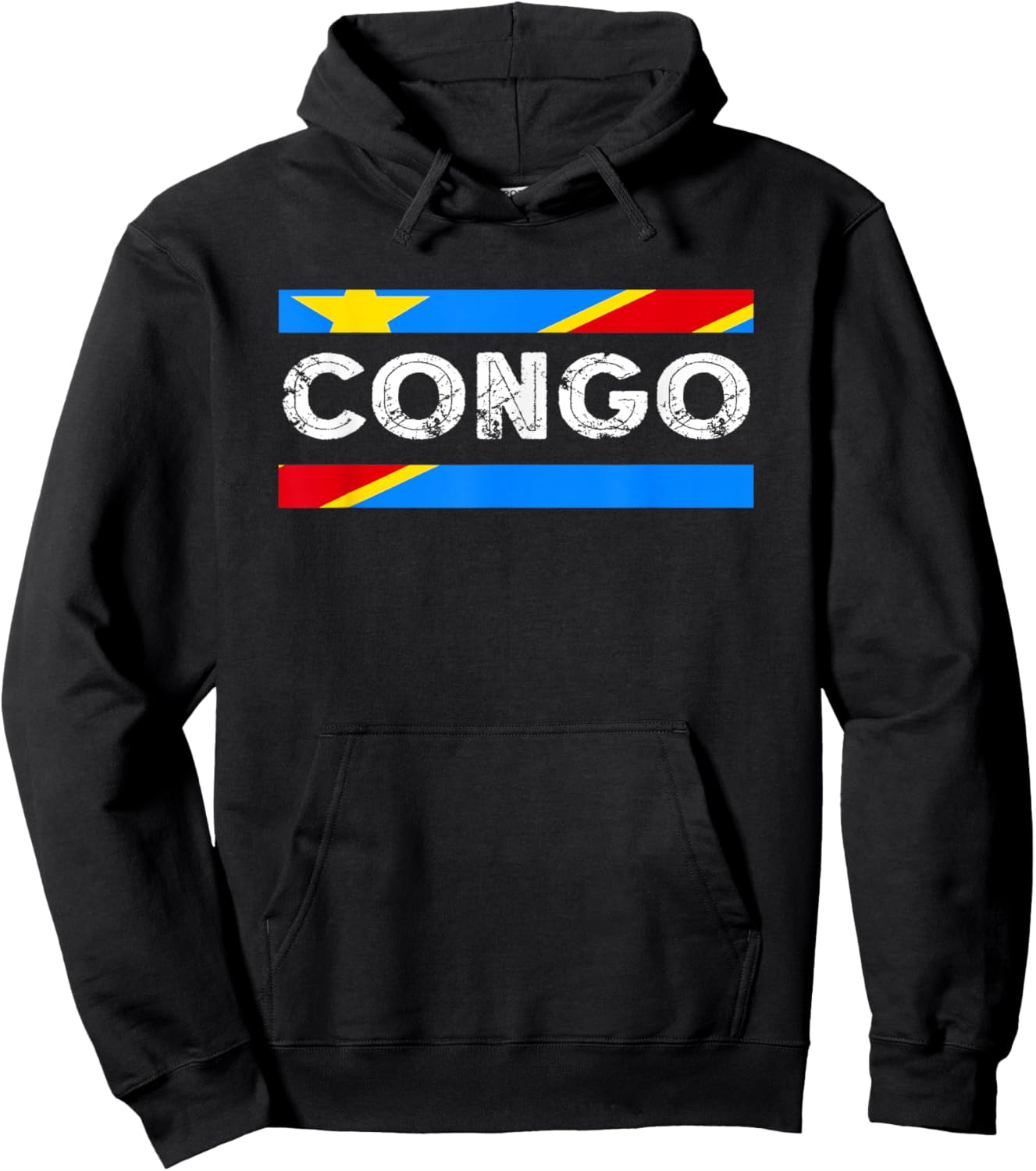 Republic Of Congo Congolese Flag DRC Congolese Pride Congo Hoodie - Hoodie | Black