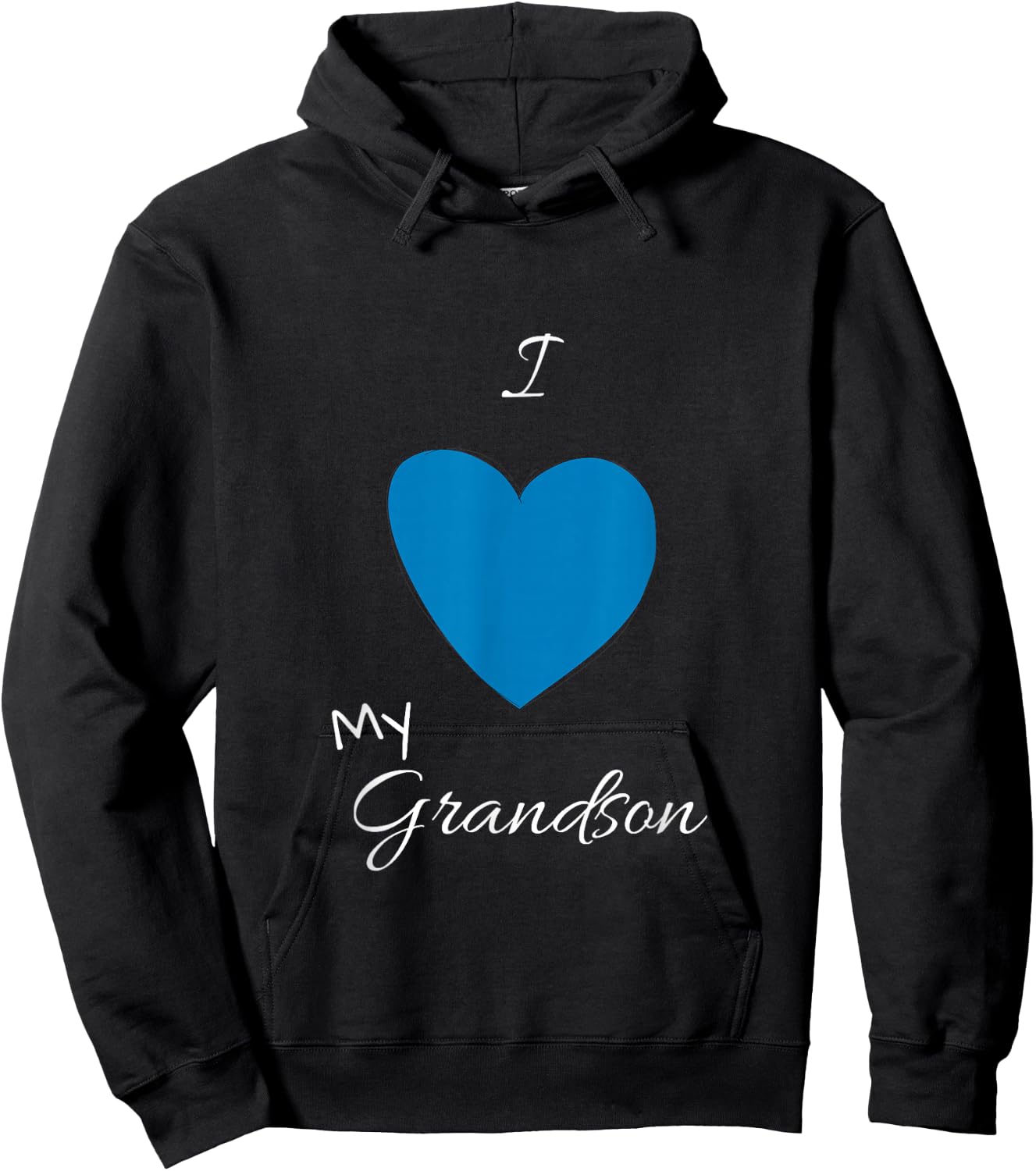 I love my Grandson Hoodie - Hoodie | Black
