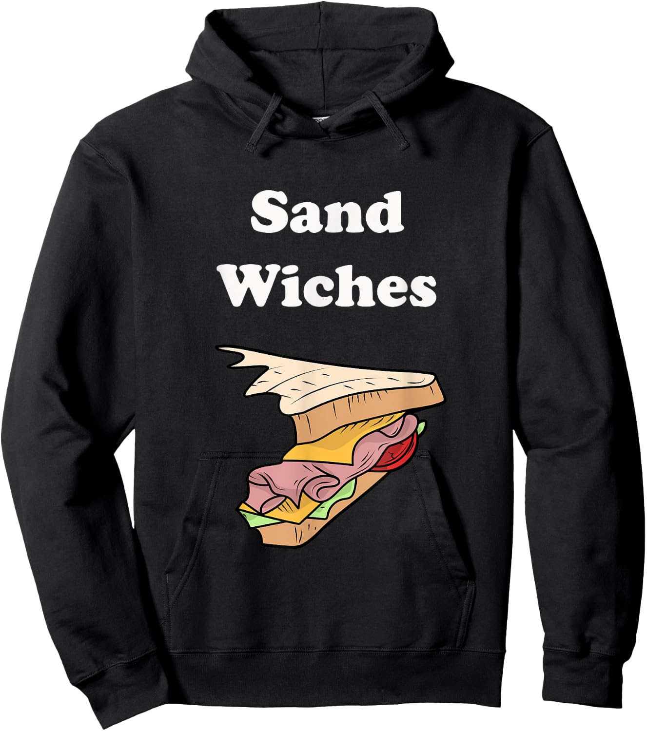 We Finish Each Other's Sandwiches Funny Food Hoodie - Hoodie | Black