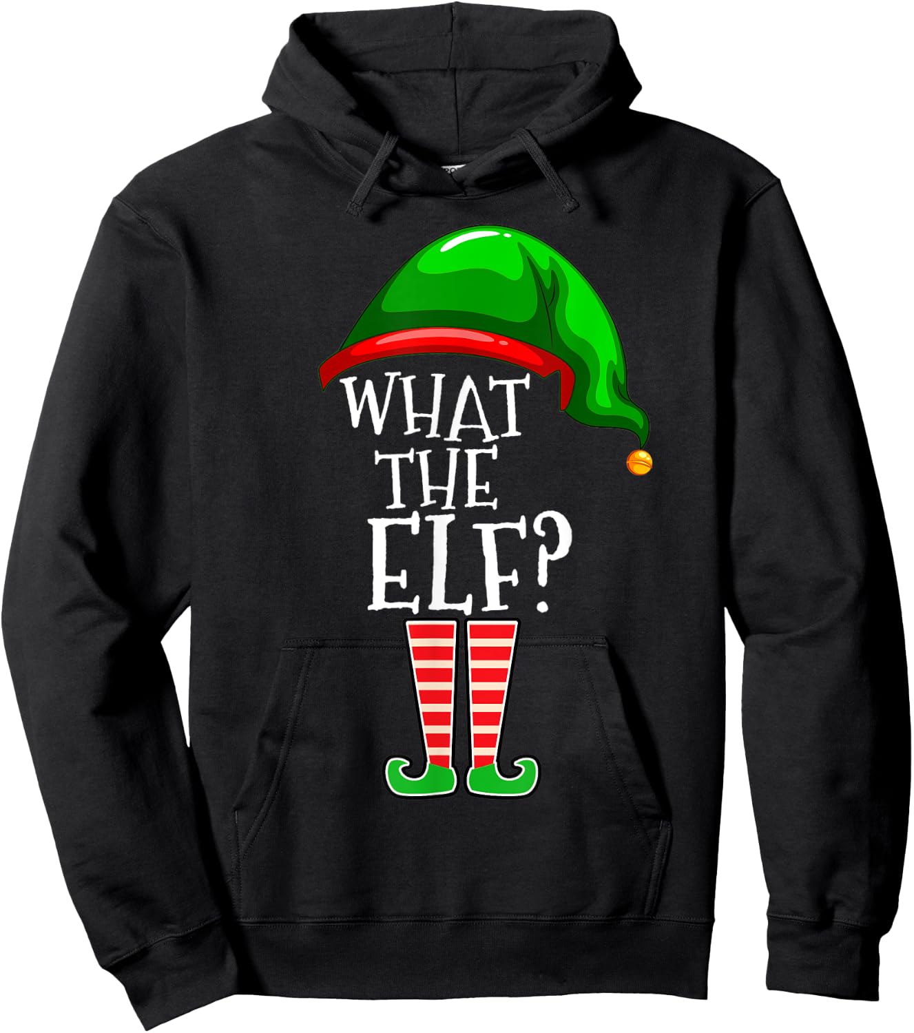 What The Elf Group Matching Family Christmas Gift Outfit Hoodie - Hoodie | Black