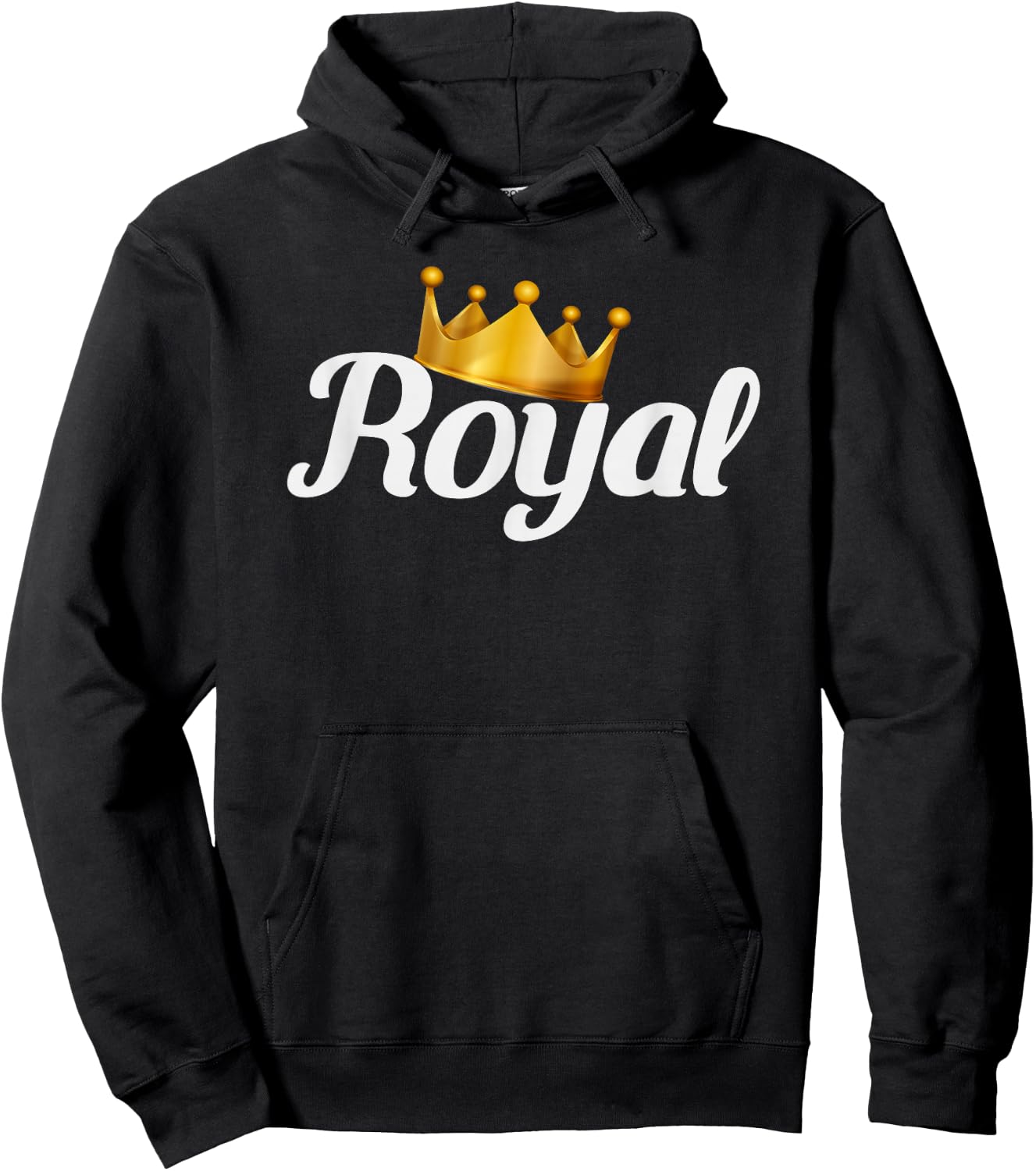 Royal Gold Crown Hoodie - Hoodie | Black