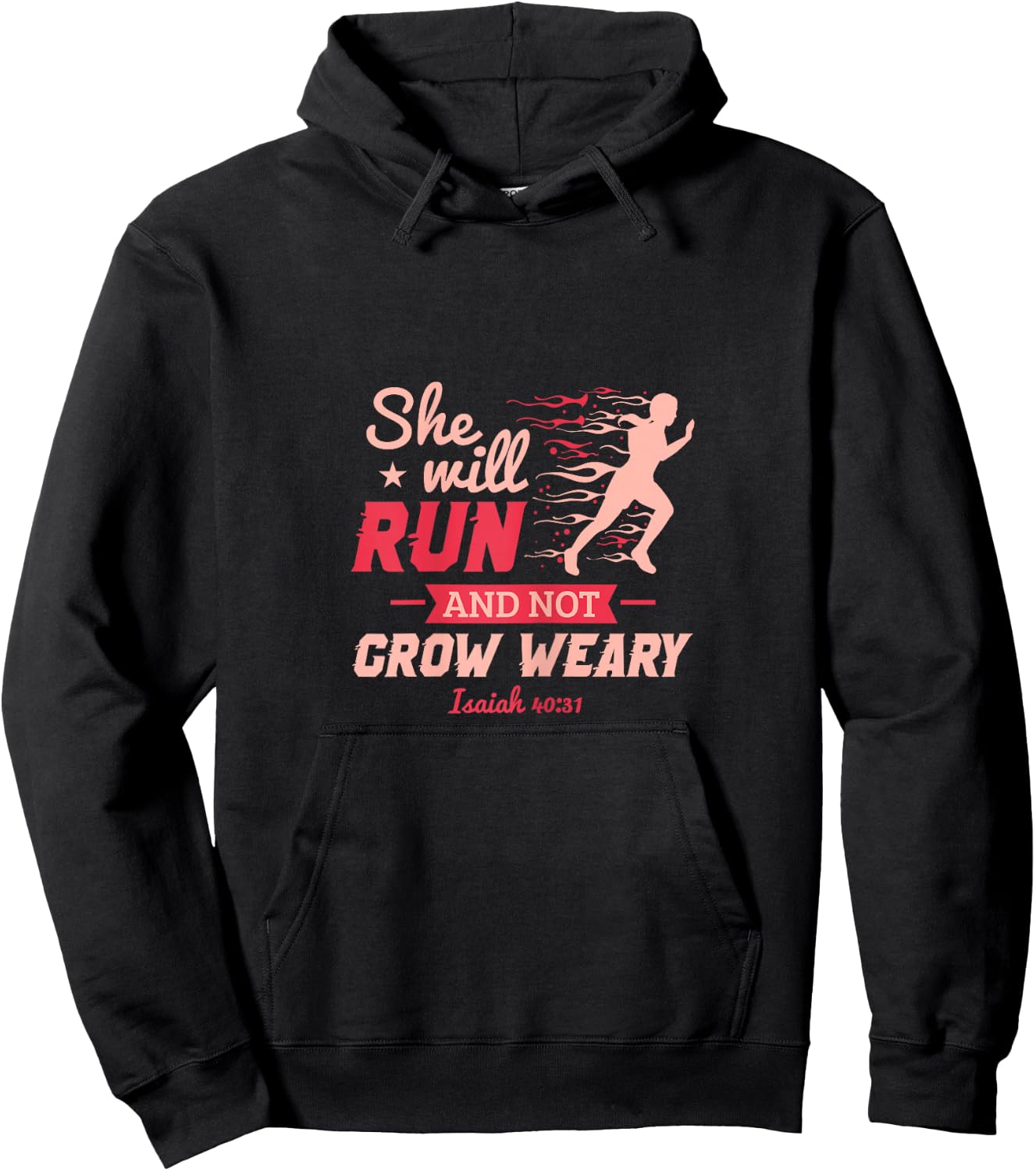 Funny She Will Run XC Cross Country Running Gift Men Women Hoodie - Hoodie | Black