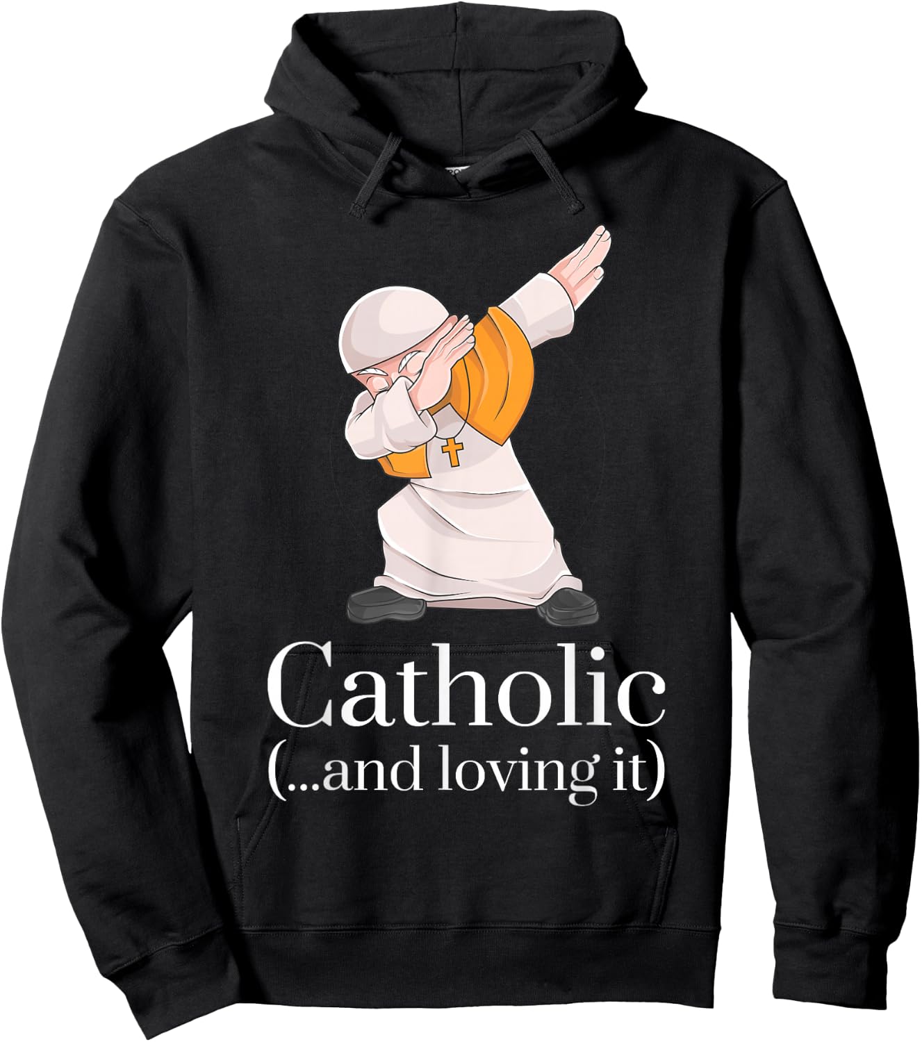 Catholic Gifts - Funny Pope Dabbing Shirt Hoodie - Hoodie | Black