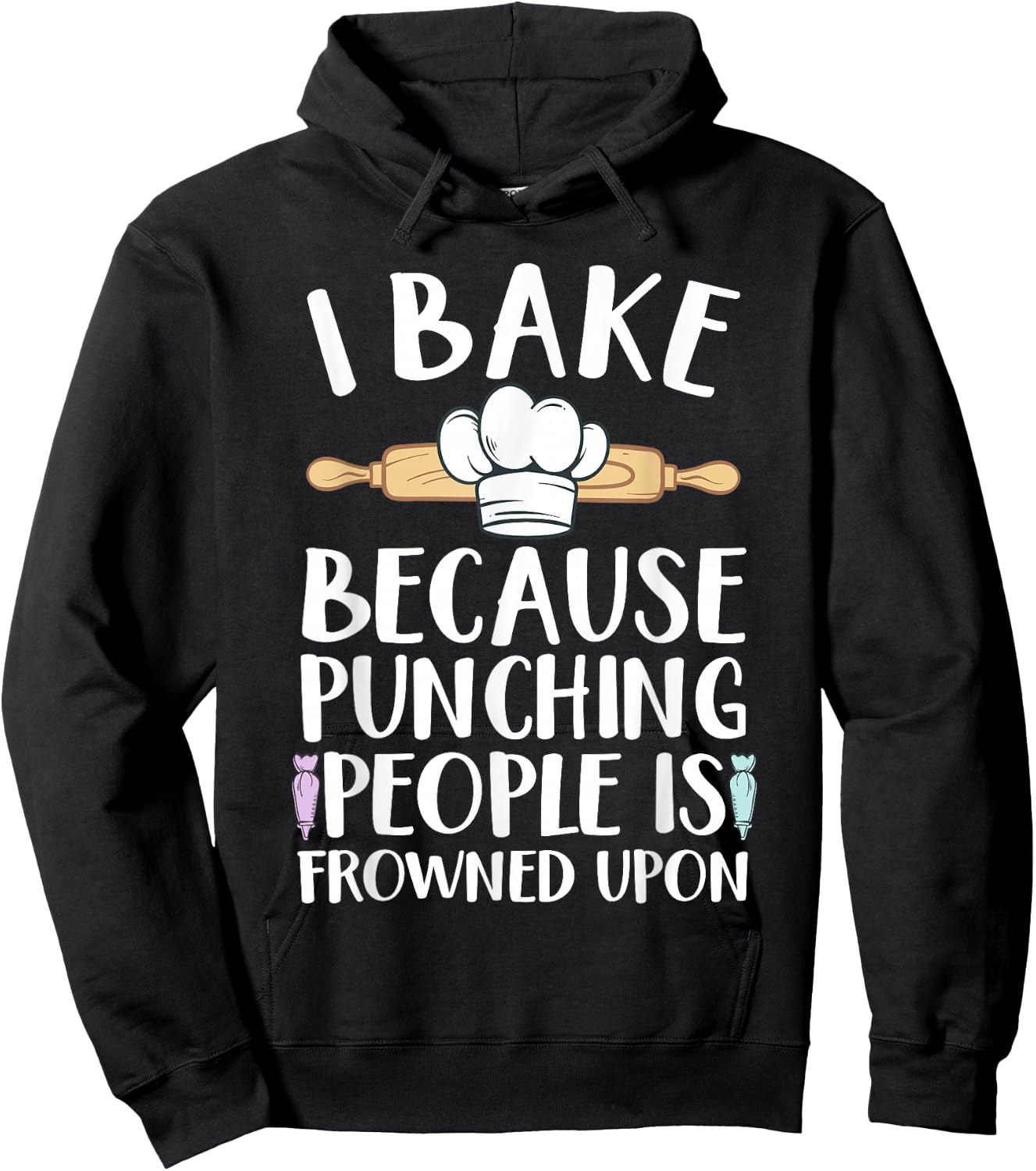 Funny Baking Design Women Pastry Chef Baking Baker Hoodie - Hoodie | Black