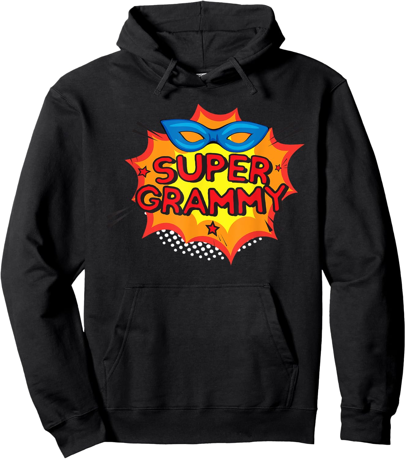 Super Grammy - Grandma Superhero Grandmother Nana Hoodie - Hoodie | Black