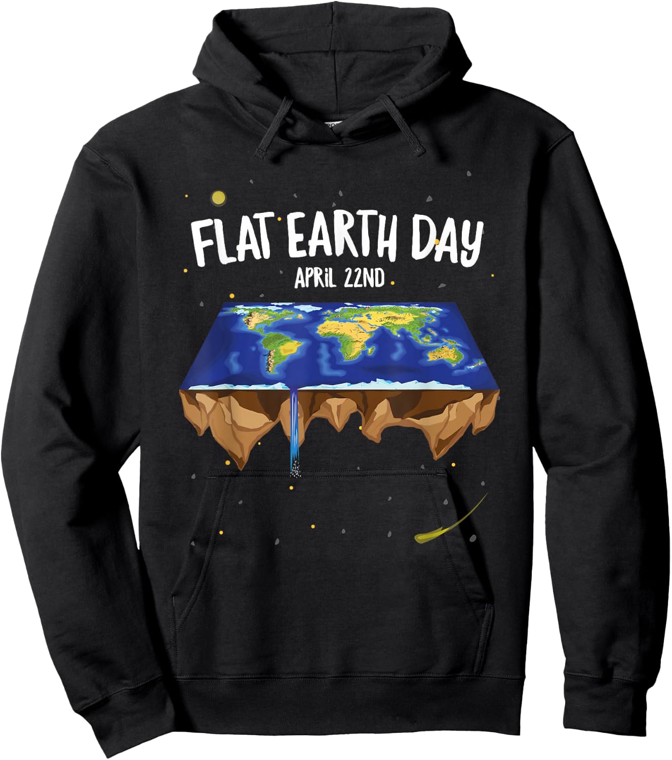Flat Earthers April 22nd Earth Day Hoodie - Hoodie | Black