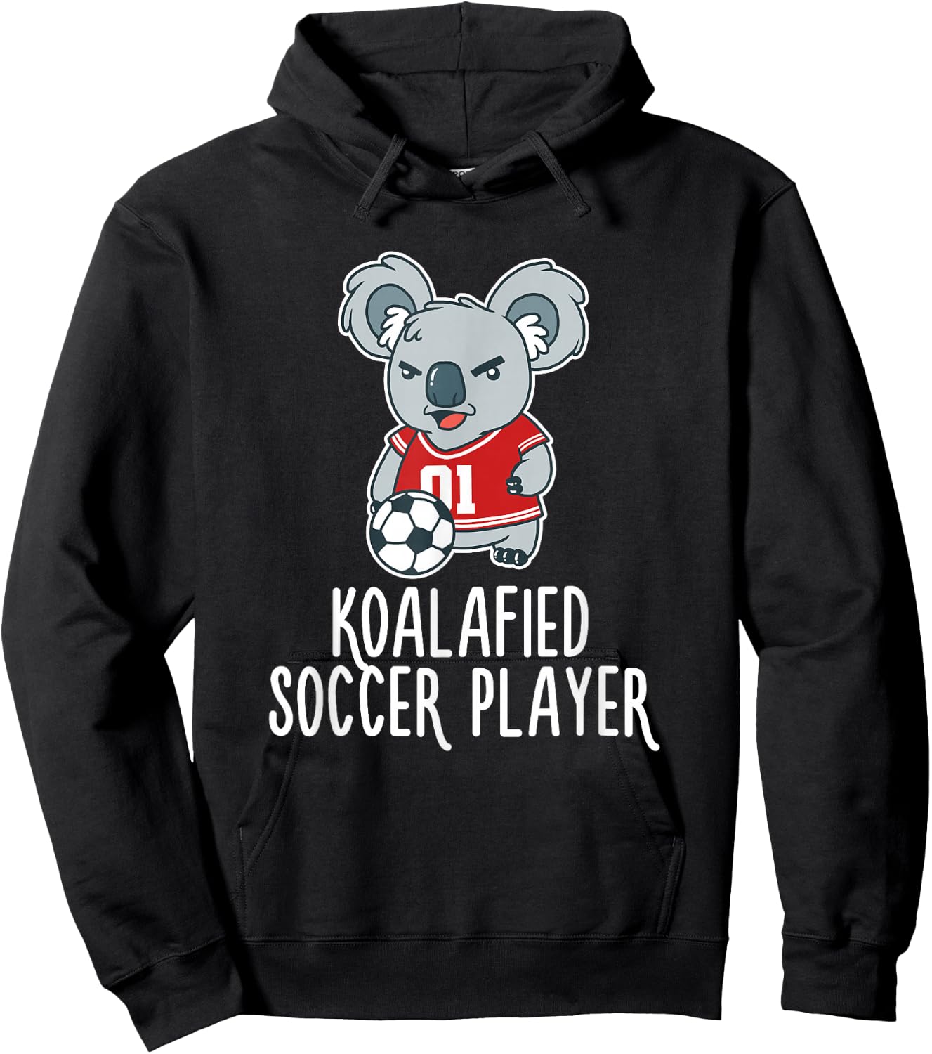 Soccer Player Koalafied Koala Bear Goal Sport Hoodie - Hoodie | Black