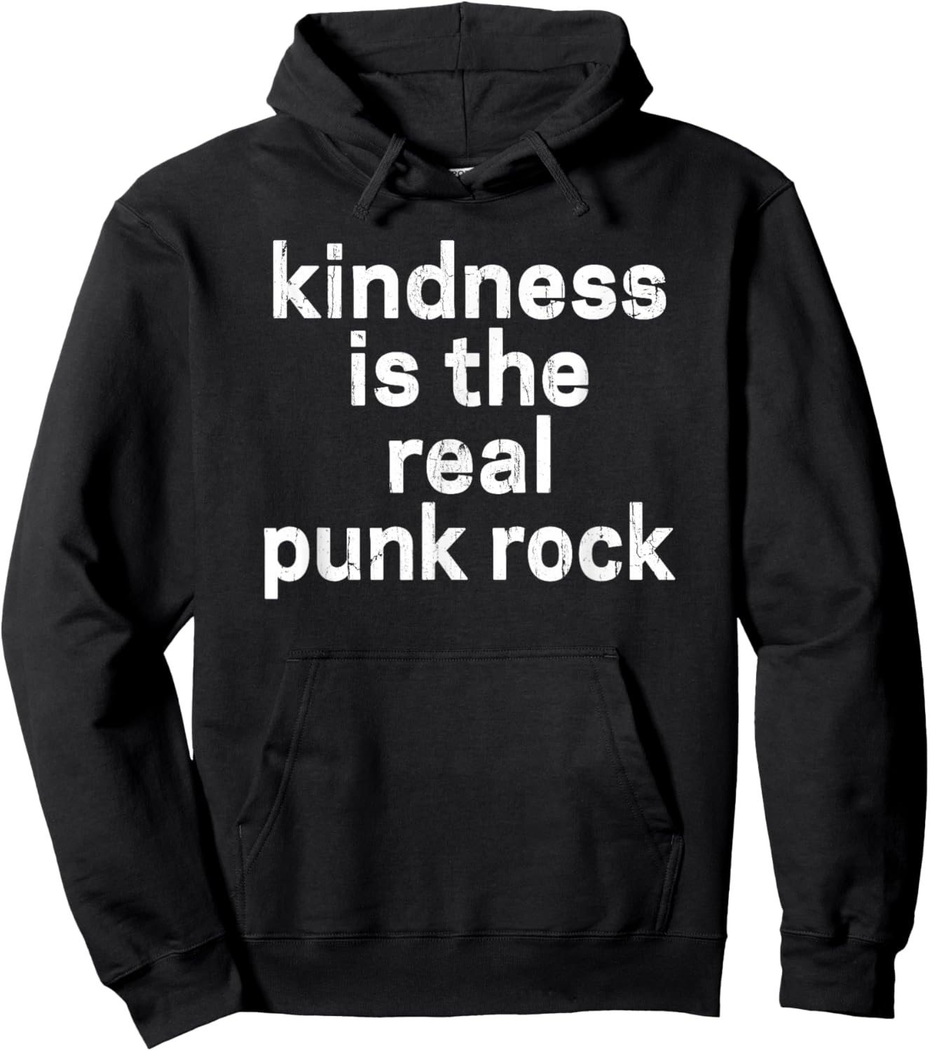 Kindness Is The Real Punk Rock, Empathy Is Punk Rock Hoodie - Hoodie | Black