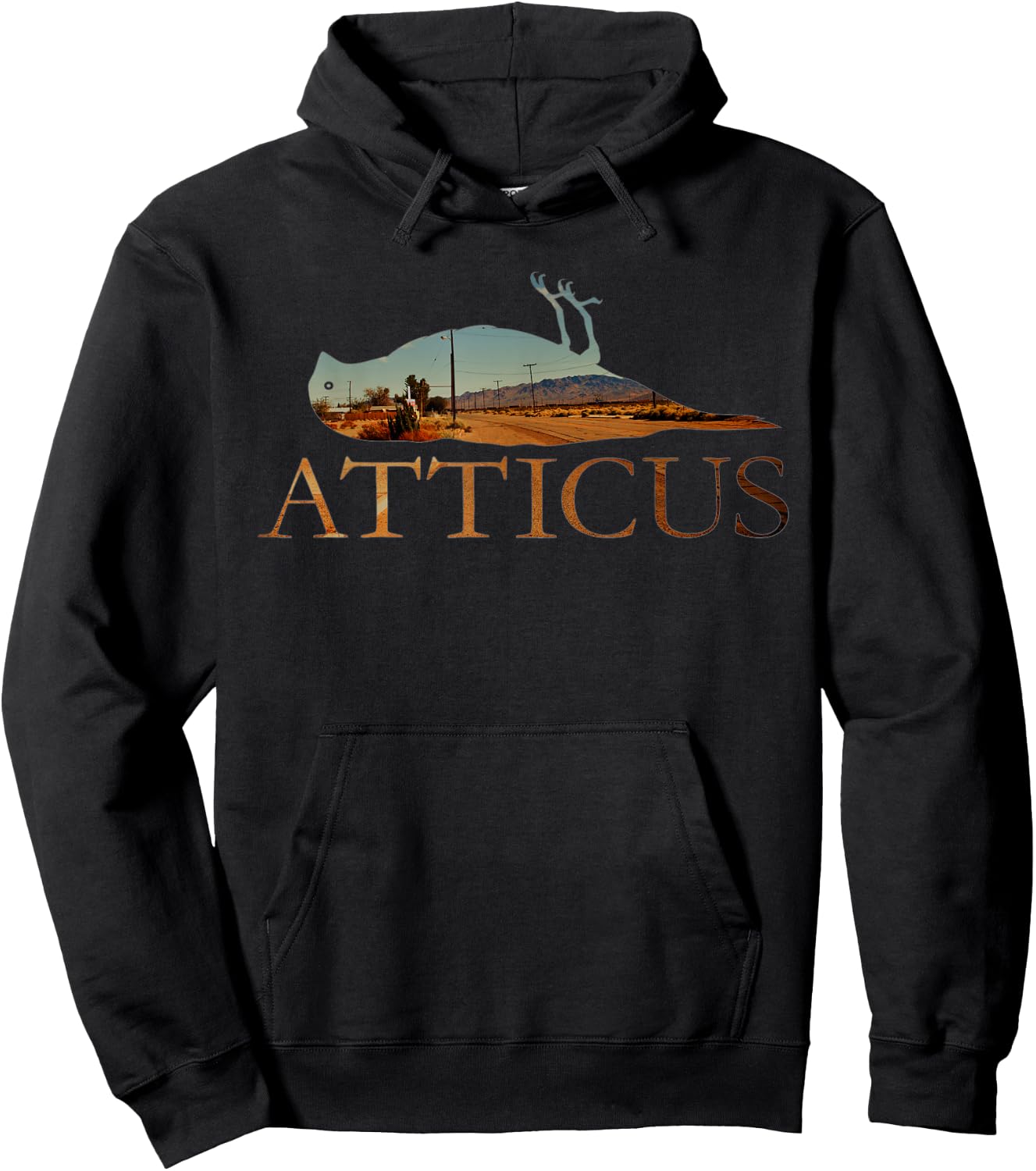 ATTICUS Horizon Bird T Shirt (Photo Print) Hoodie - Hoodie | Black