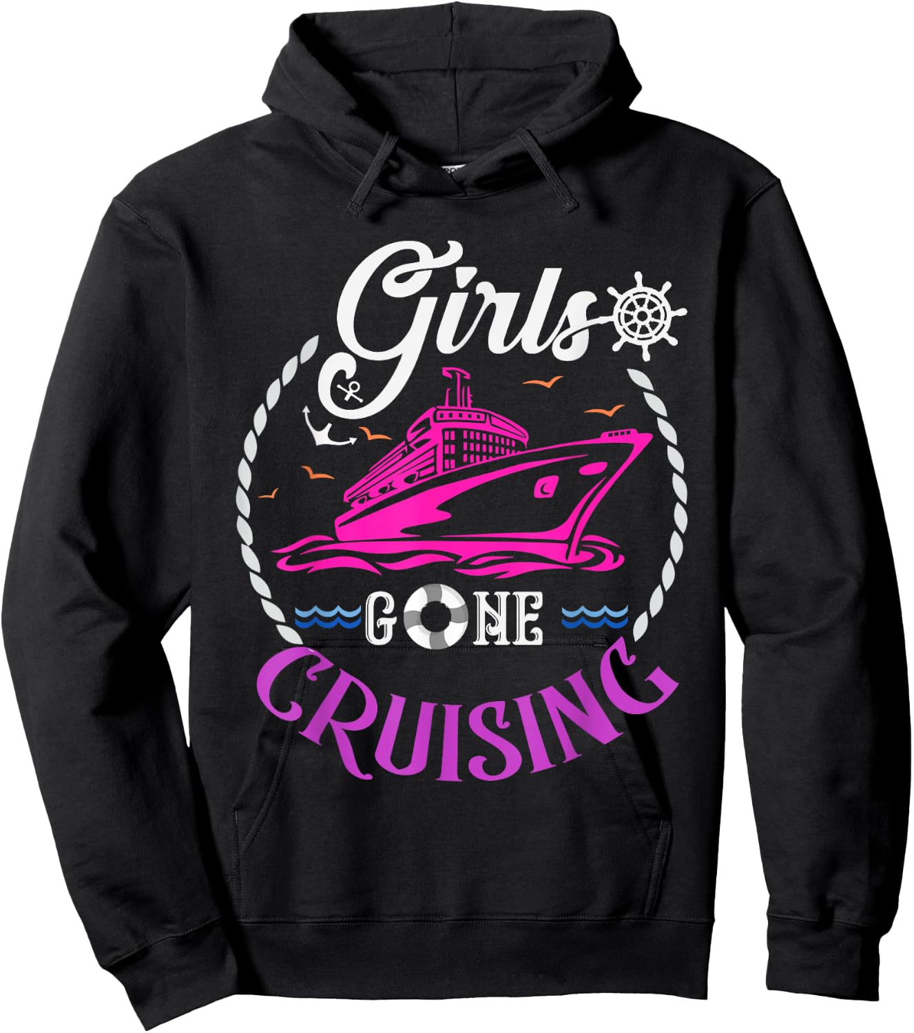 Girls Gone Cruising Cruise Lovers Hoodie - Hoodie | Black