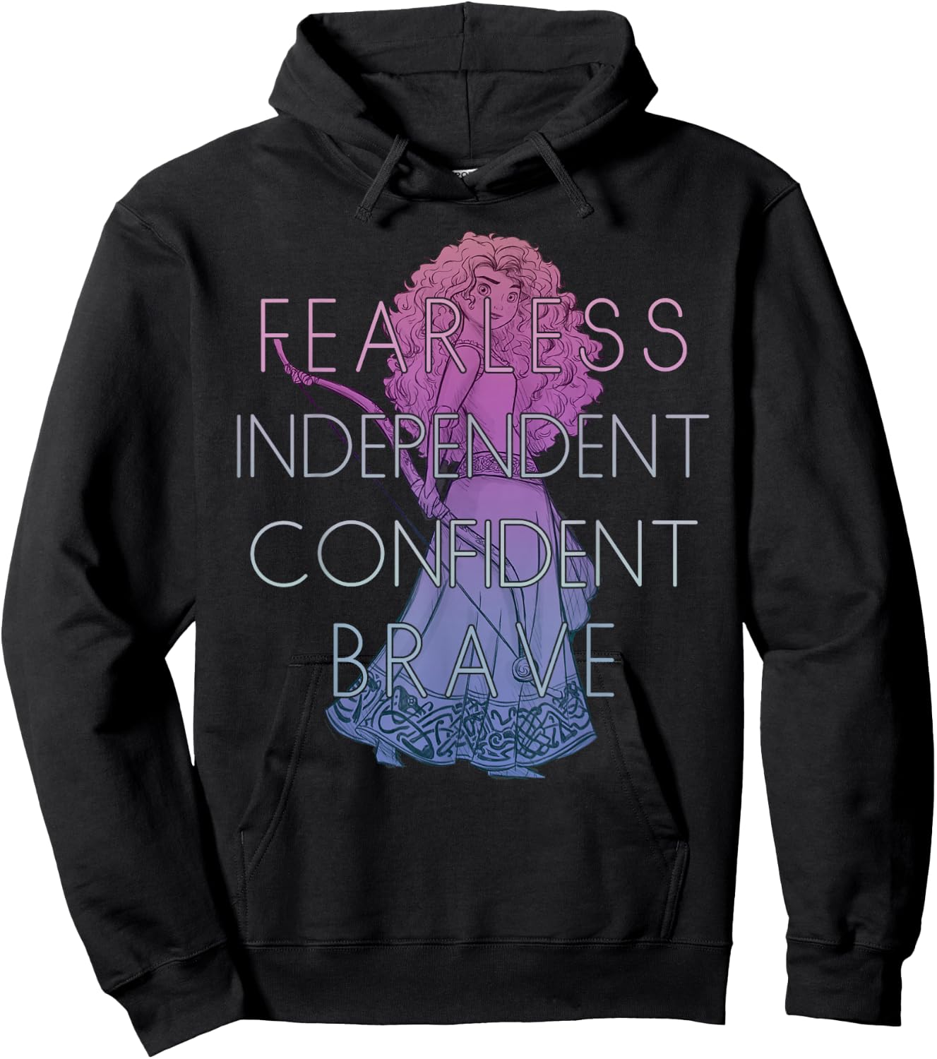 Disney Brave Merida Fearless Independant Confident Hoodie - Hoodie | Black