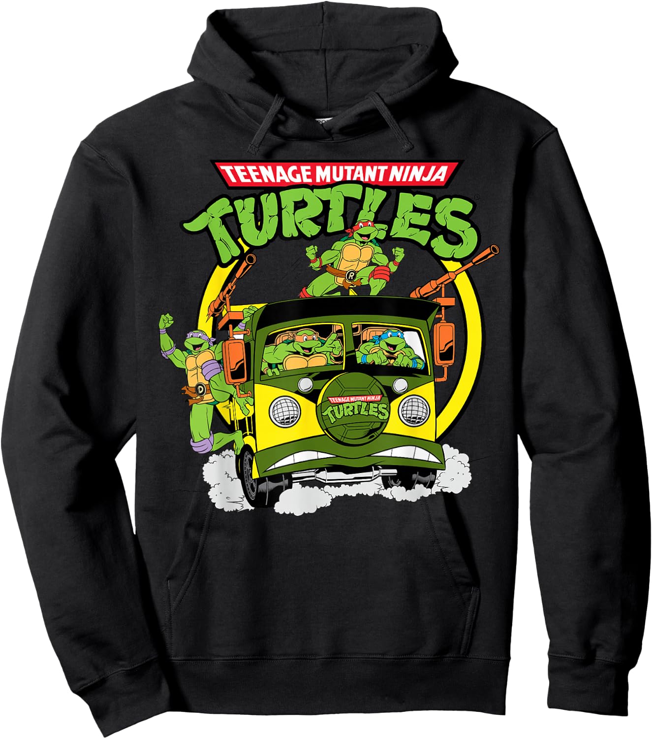 Teenage Mutant Ninja Turtles Truck Speeding Hoodie - Hoodie | Black