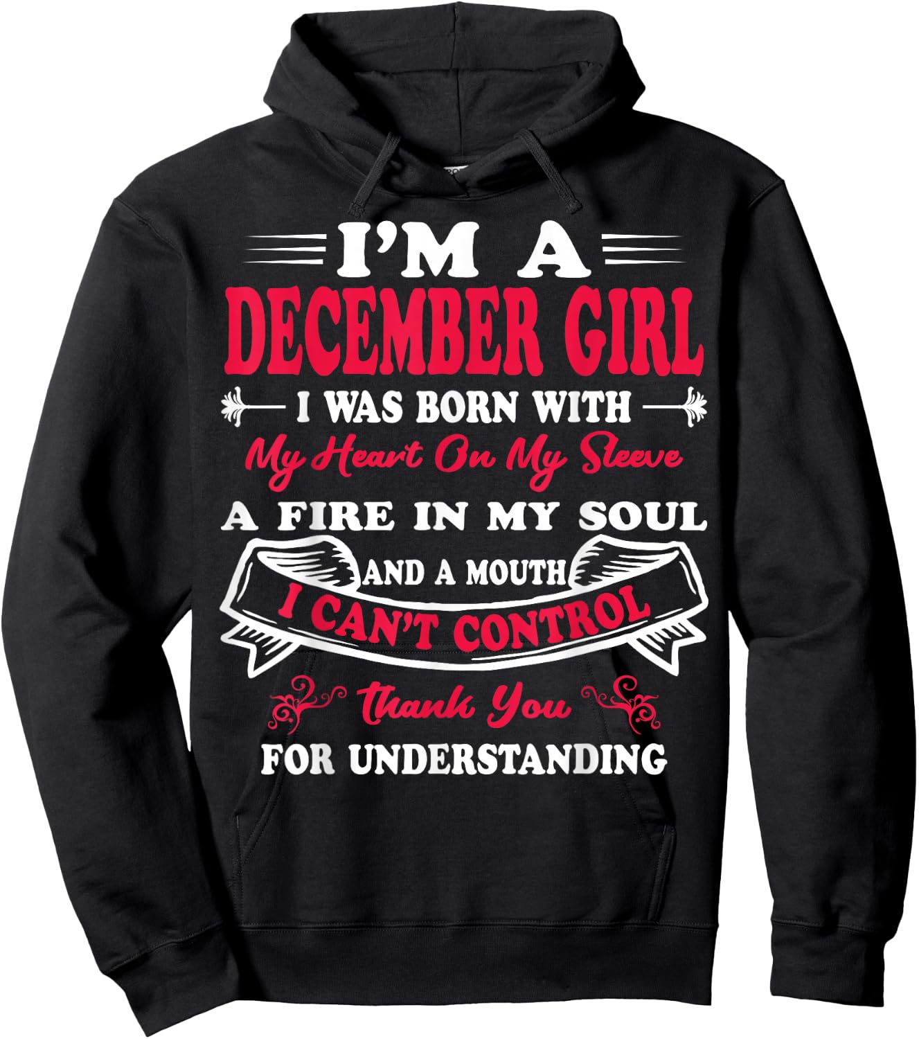 I Am A December Girl Birthday Gifts Hoodie - Hoodie | Black