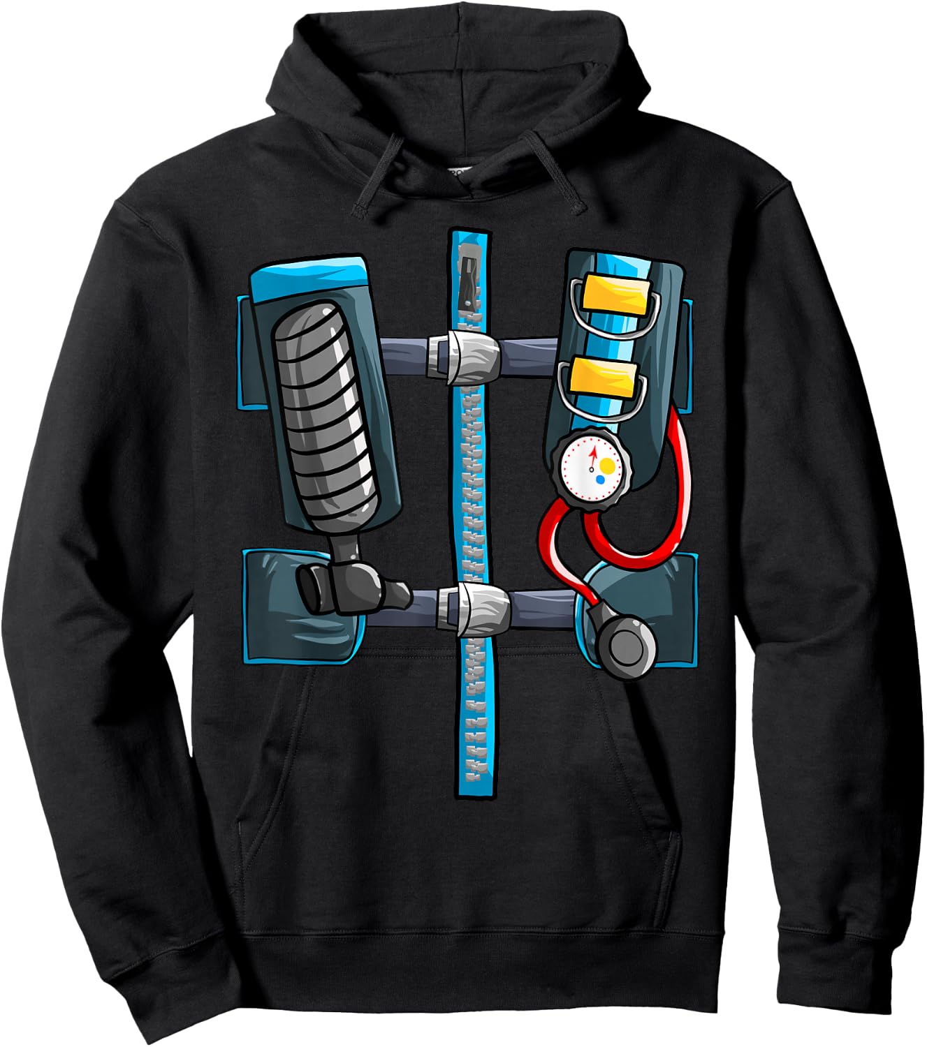 Cool Scuba Diver | Funny Lazy DIY Halloween Costume Gift Hoodie - Hoodie | Black