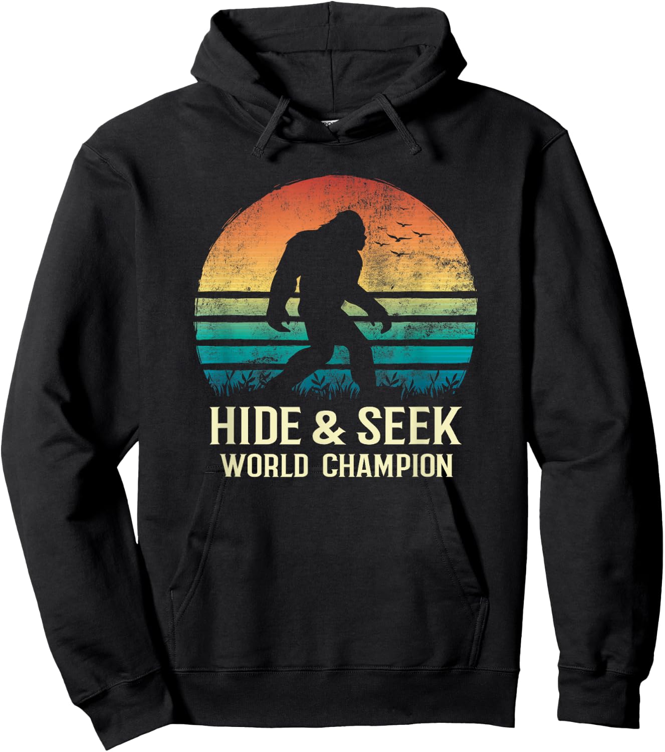 Hide and Seek World Champion Bigfoot Believer Hoodie - Hoodie | Black