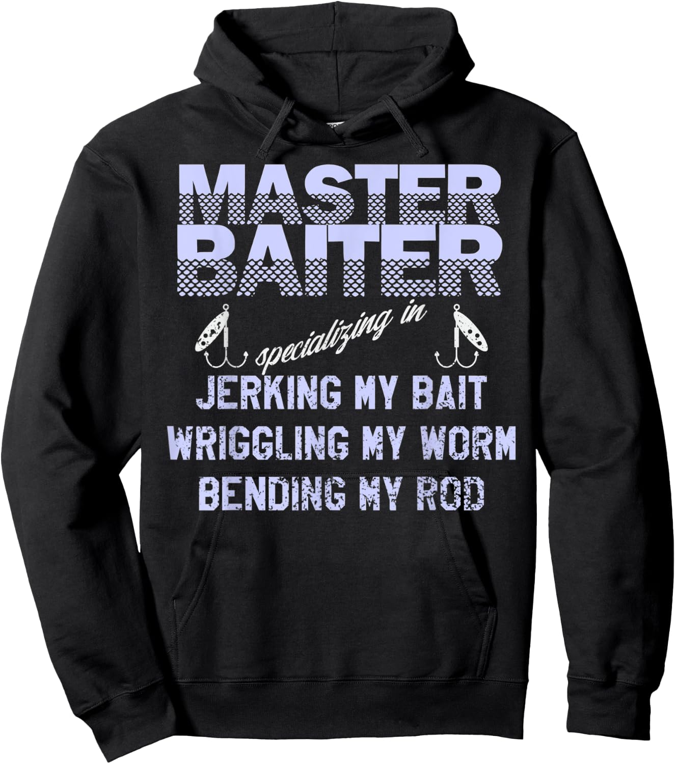 Master Baiter Shirt Funny Fishermans Skills List Hoodie - Hoodie | Black