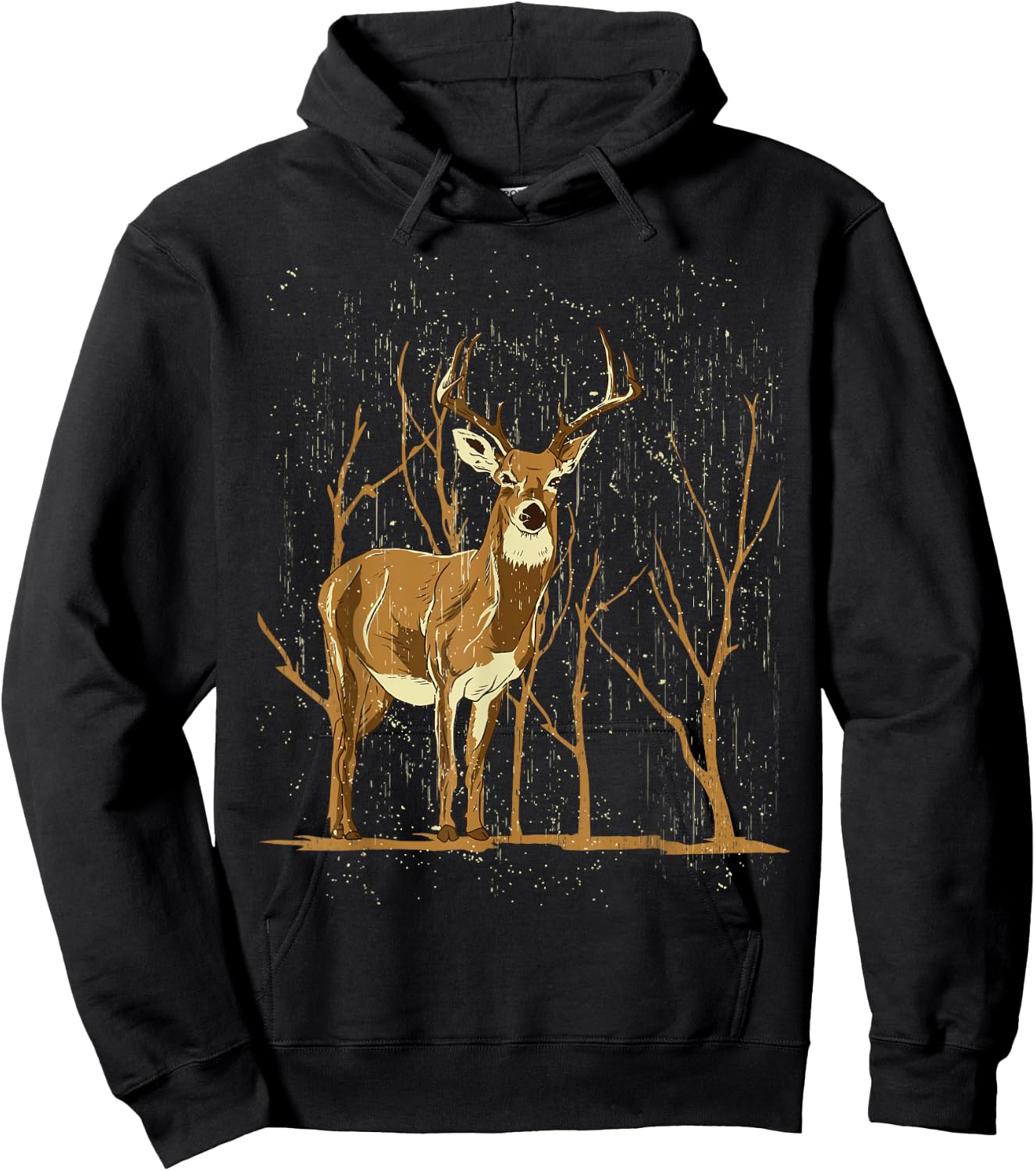 Deer Lover Funny - Deer Hoodie - Hoodie | Black