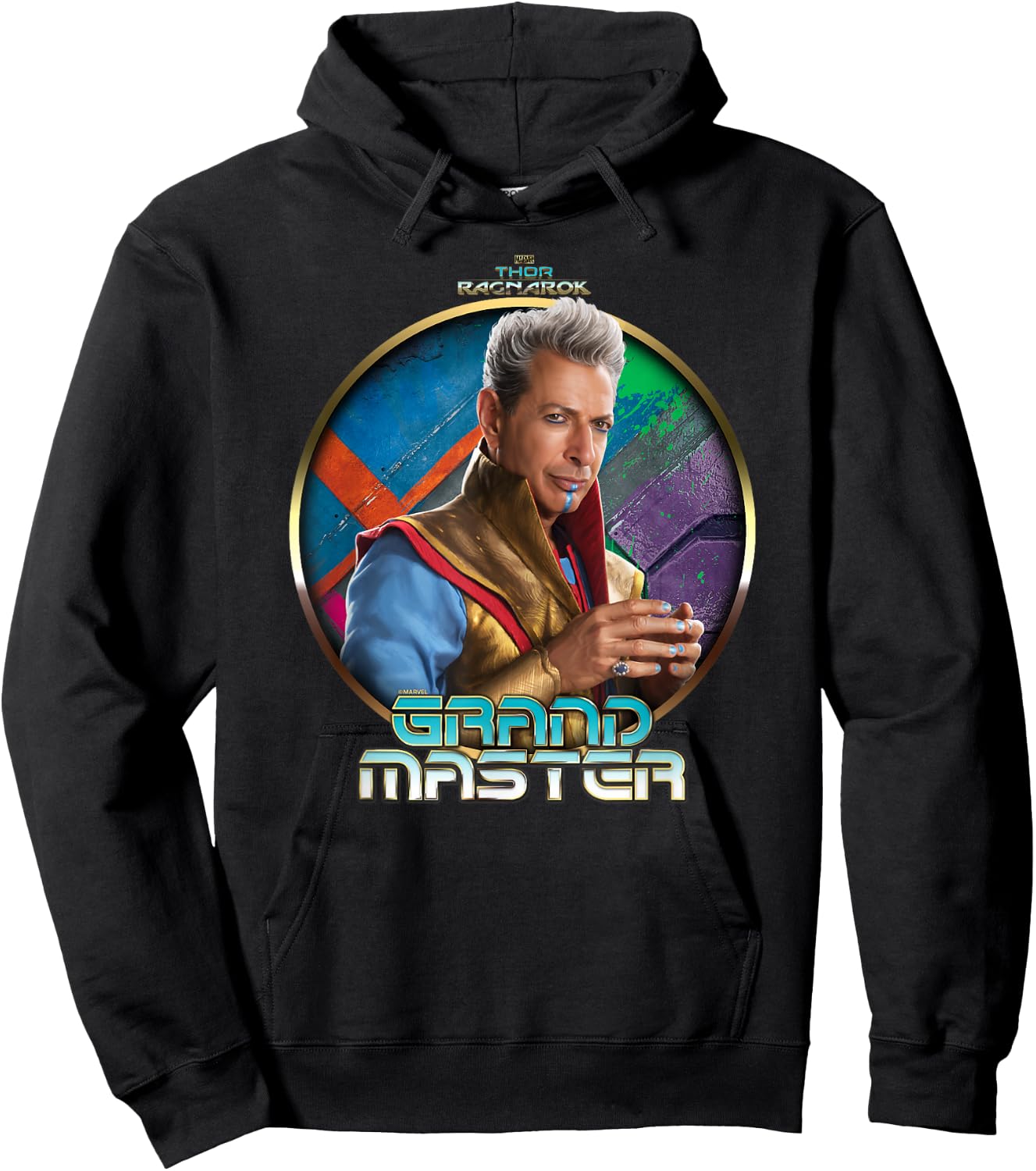 Marvel Thor Ragnarok The Grandmaster Profile Badge Hoodie - Hoodie | Black
