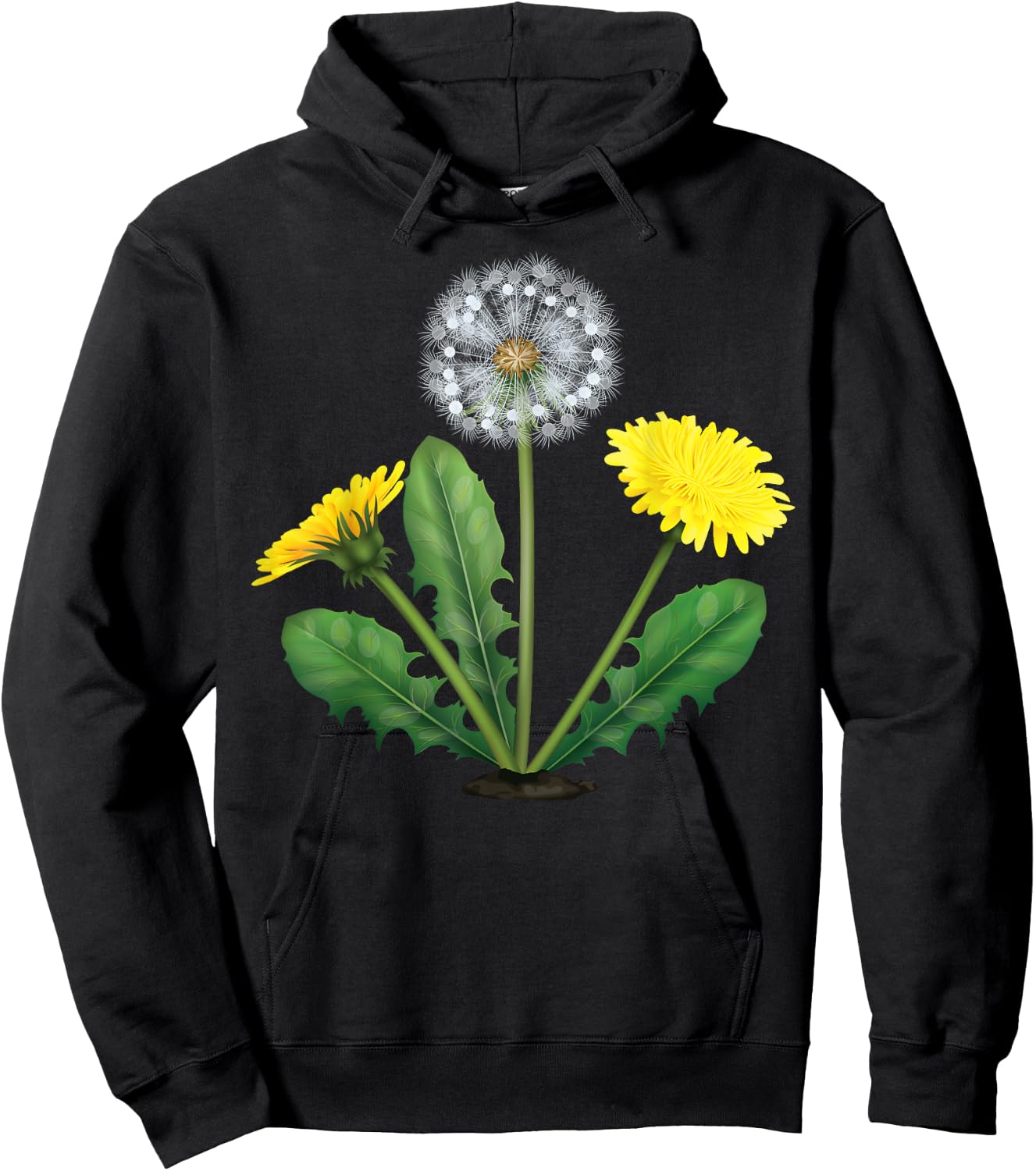 Dandelion Summer Flower Shirt Love Plants Gardening Men Women Kids Hoodie - Hoodie | Black